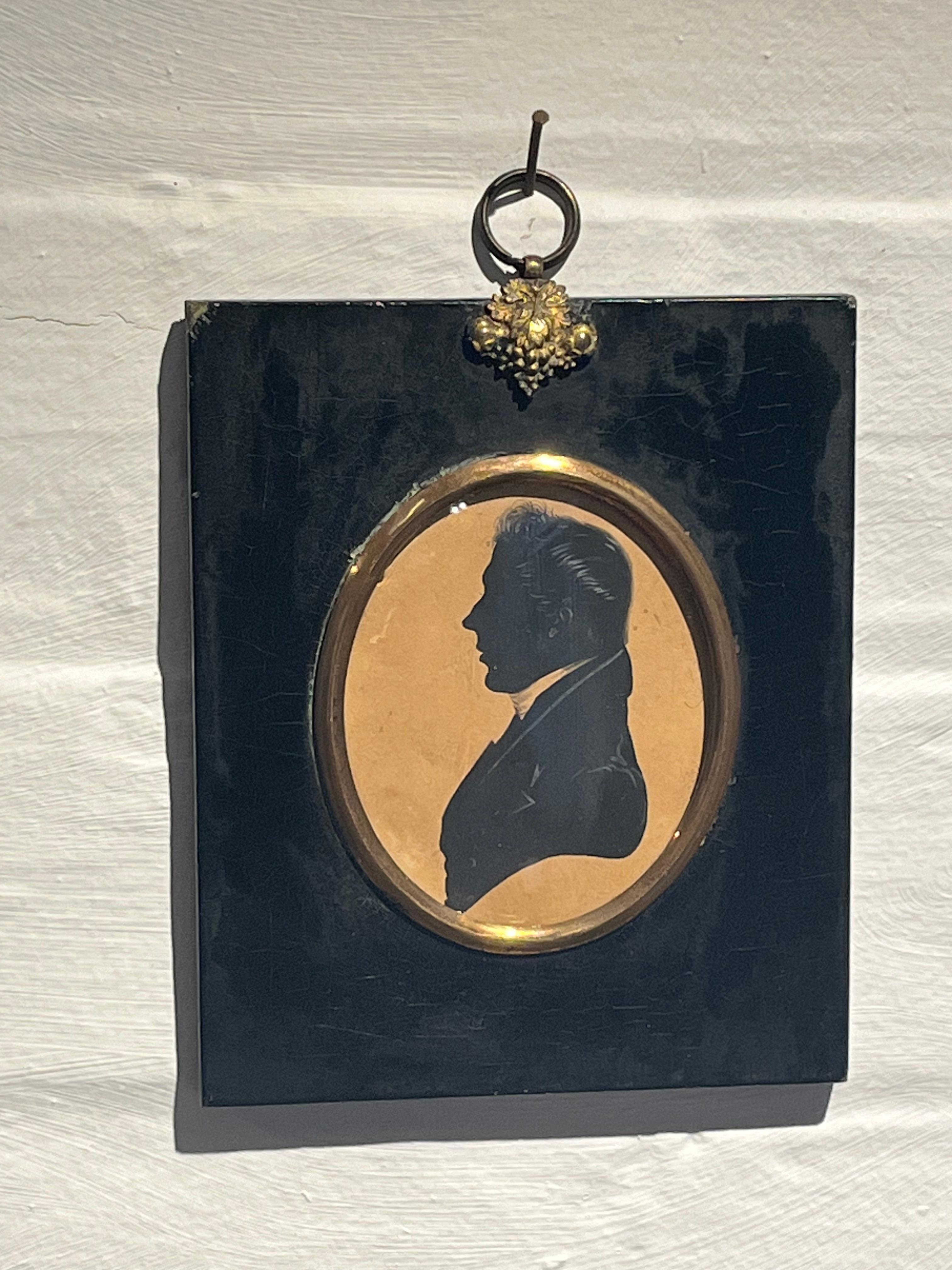 Frederick Frith mid 19th Century English Victorian silhouette portrait For Sale 4