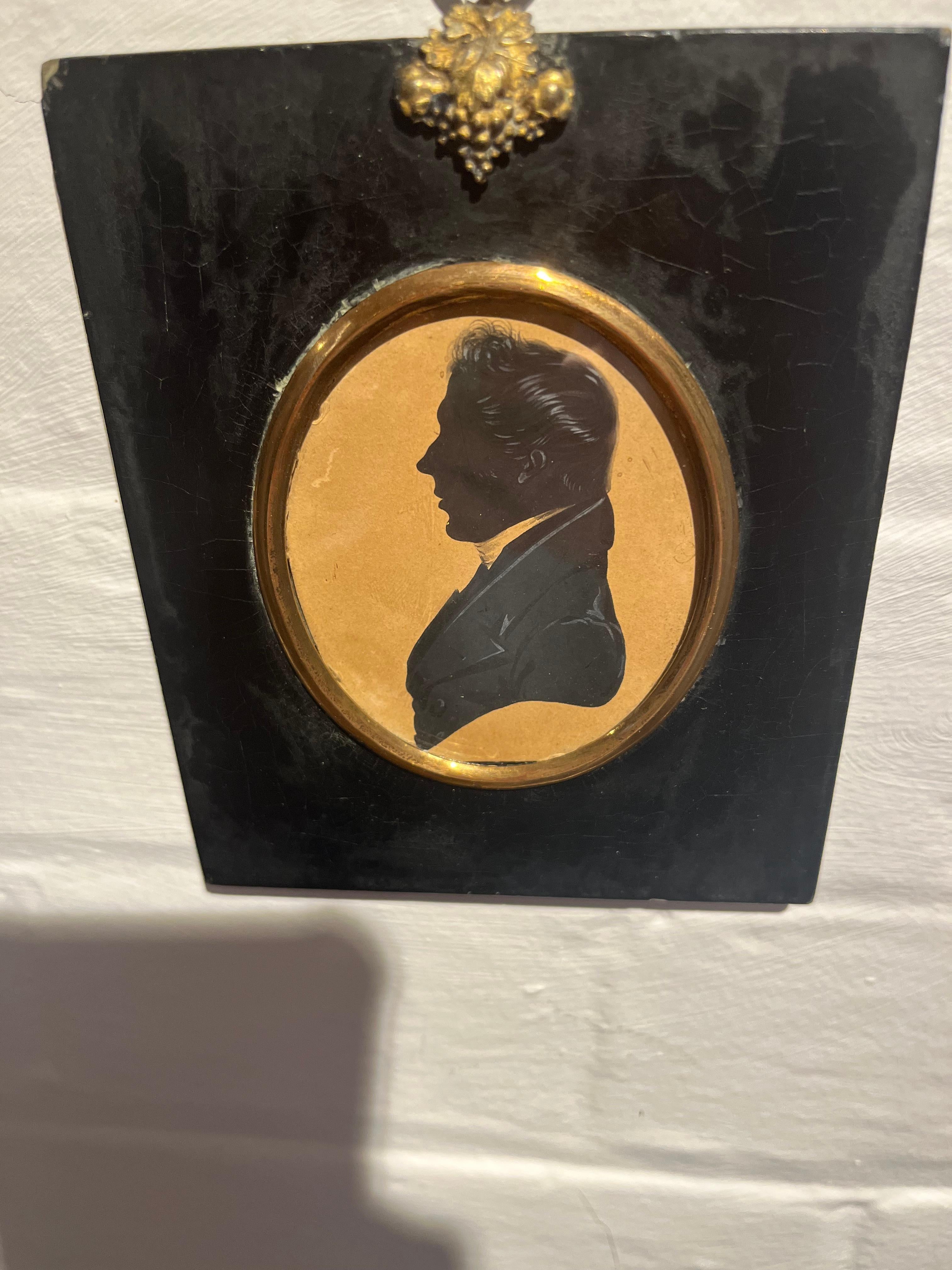Frederick Frith mid 19th Century English Victorian silhouette portrait For Sale 11