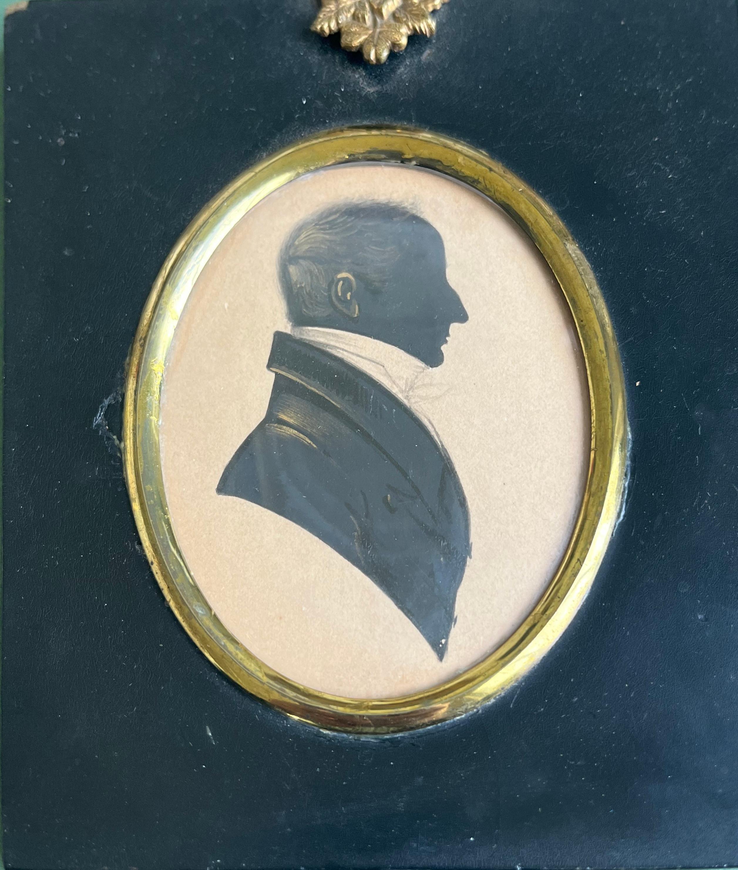 Mid 19th Century English Victorian silhouette portrait