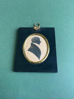 Mid 19th Century English Victorian silhouette portrait