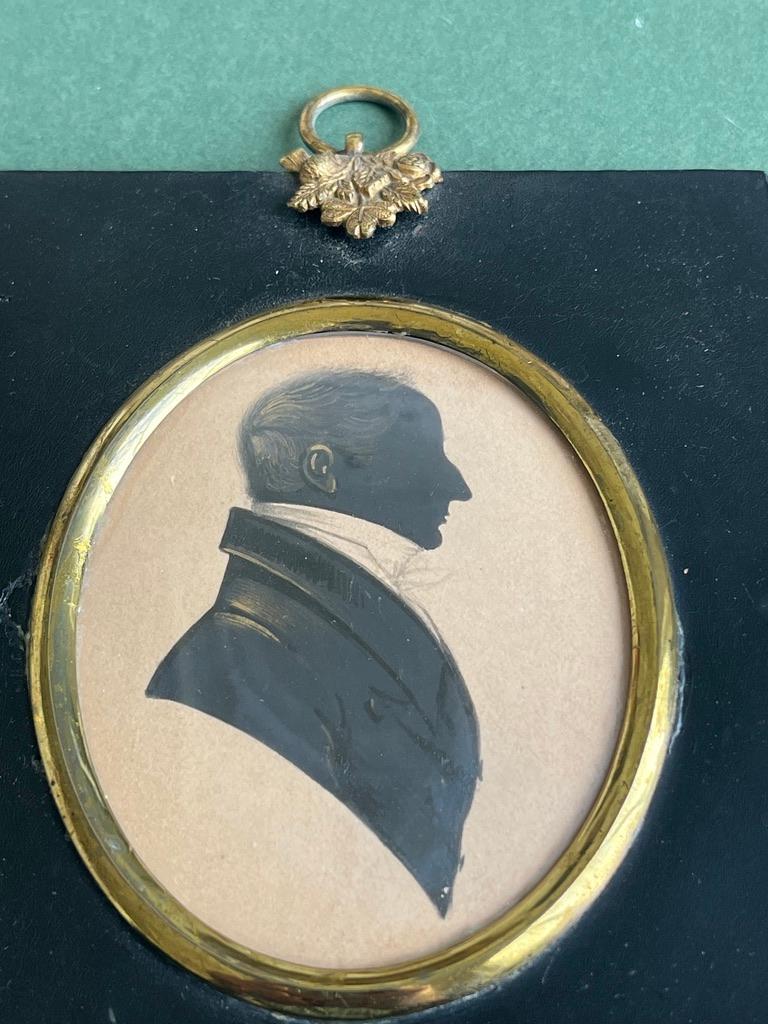 Retrato de silueta victoriana inglesa de mediados del siglo XIX - Art Escuela inglesa de Frederick Frith