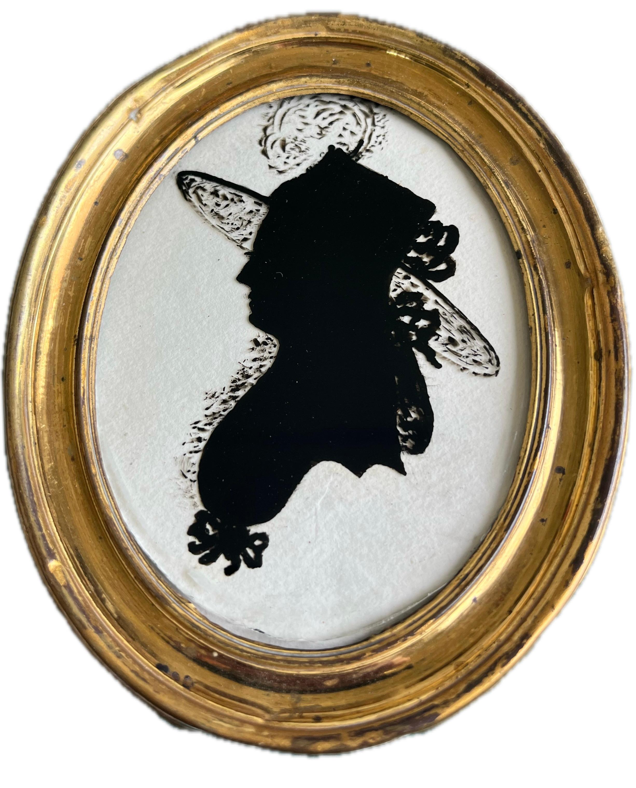 19th Century English Victorian silhouette portrait