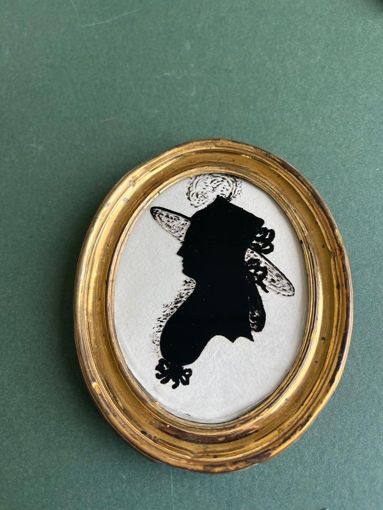 Portrait de silhouette victorienne anglaise du 19ème siècle en vente 1