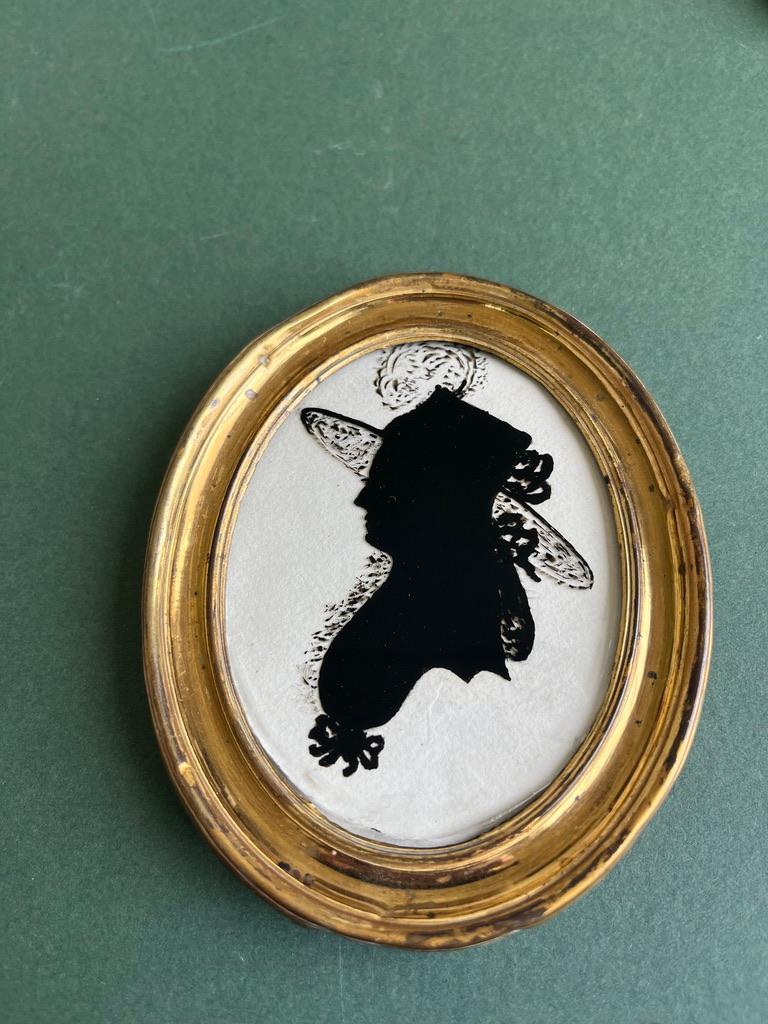 Portrait de silhouette victorienne anglaise du 19ème siècle en vente 2