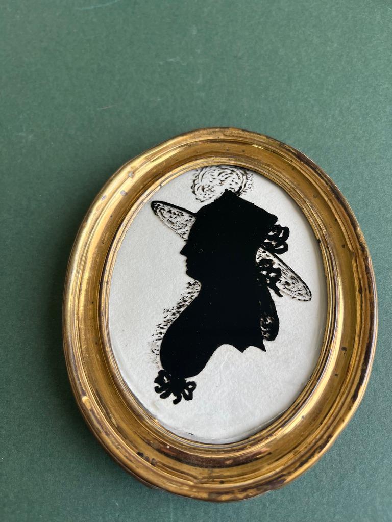 Portrait de silhouette victorienne anglaise du 19ème siècle en vente 3