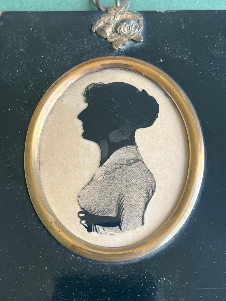 Début du 19e siècle Anglais Victorien portrait en silhouette en vente 1