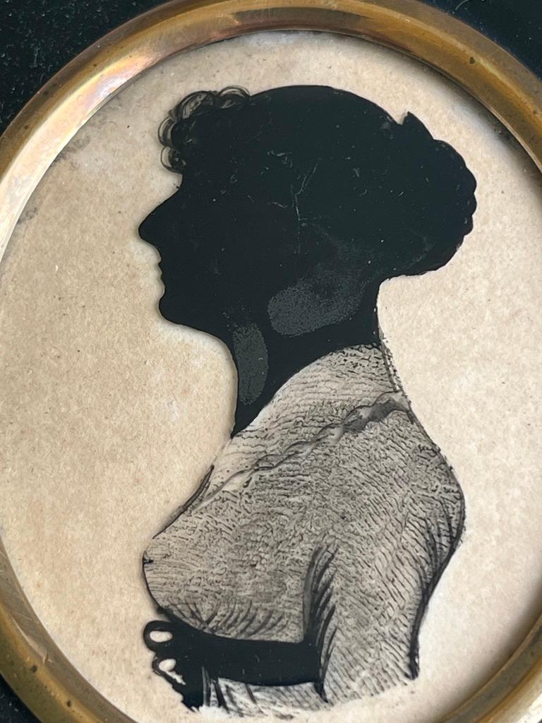 Début du 19e siècle Anglais Victorien portrait en silhouette en vente 2