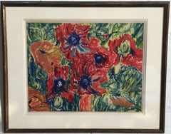 Sir Jacob Epstein, Still life of Poppies, Jewish Modernist artist