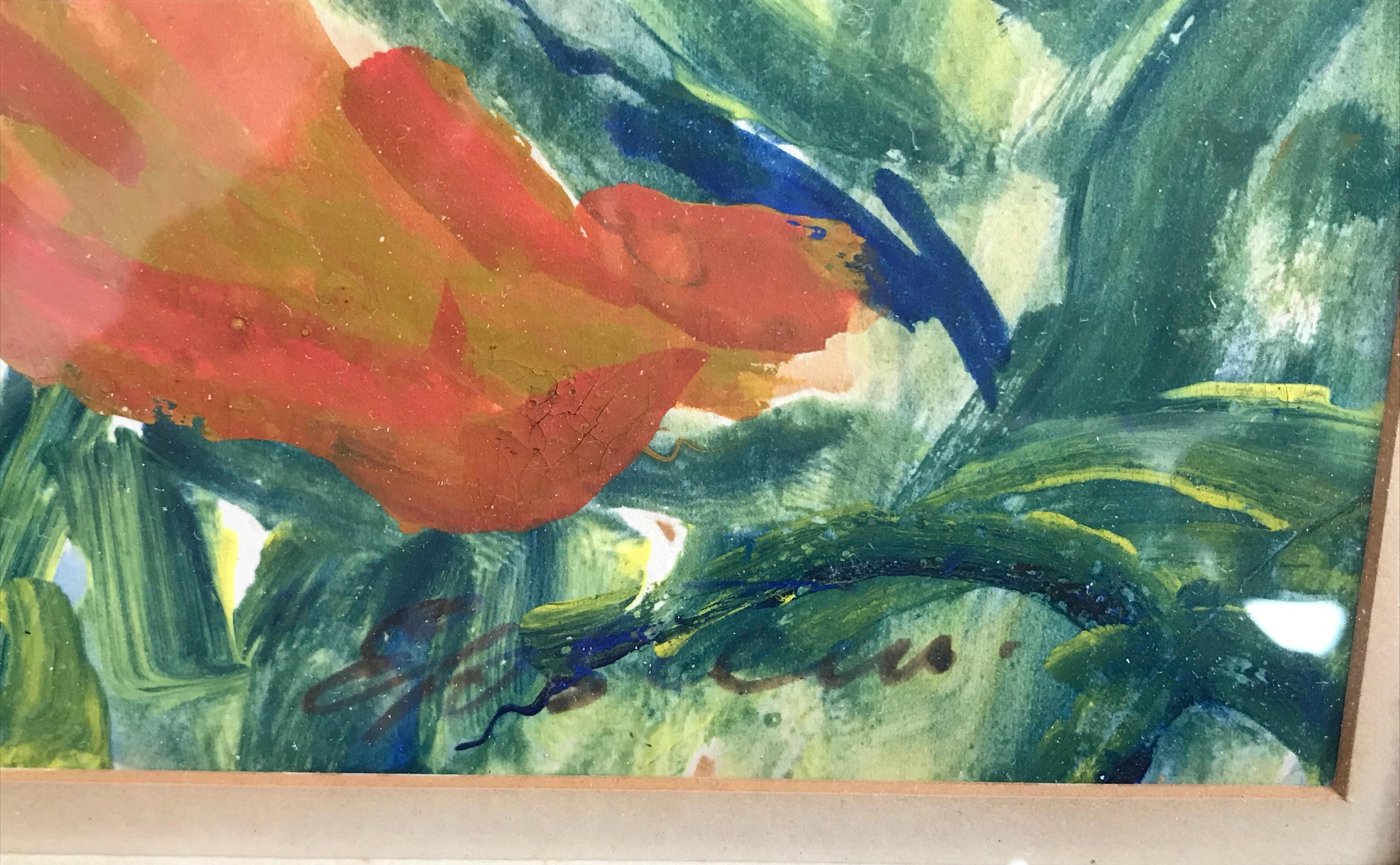 Sir Jacob Epstein, Still life of Poppies, Jewish Modernist artist 2