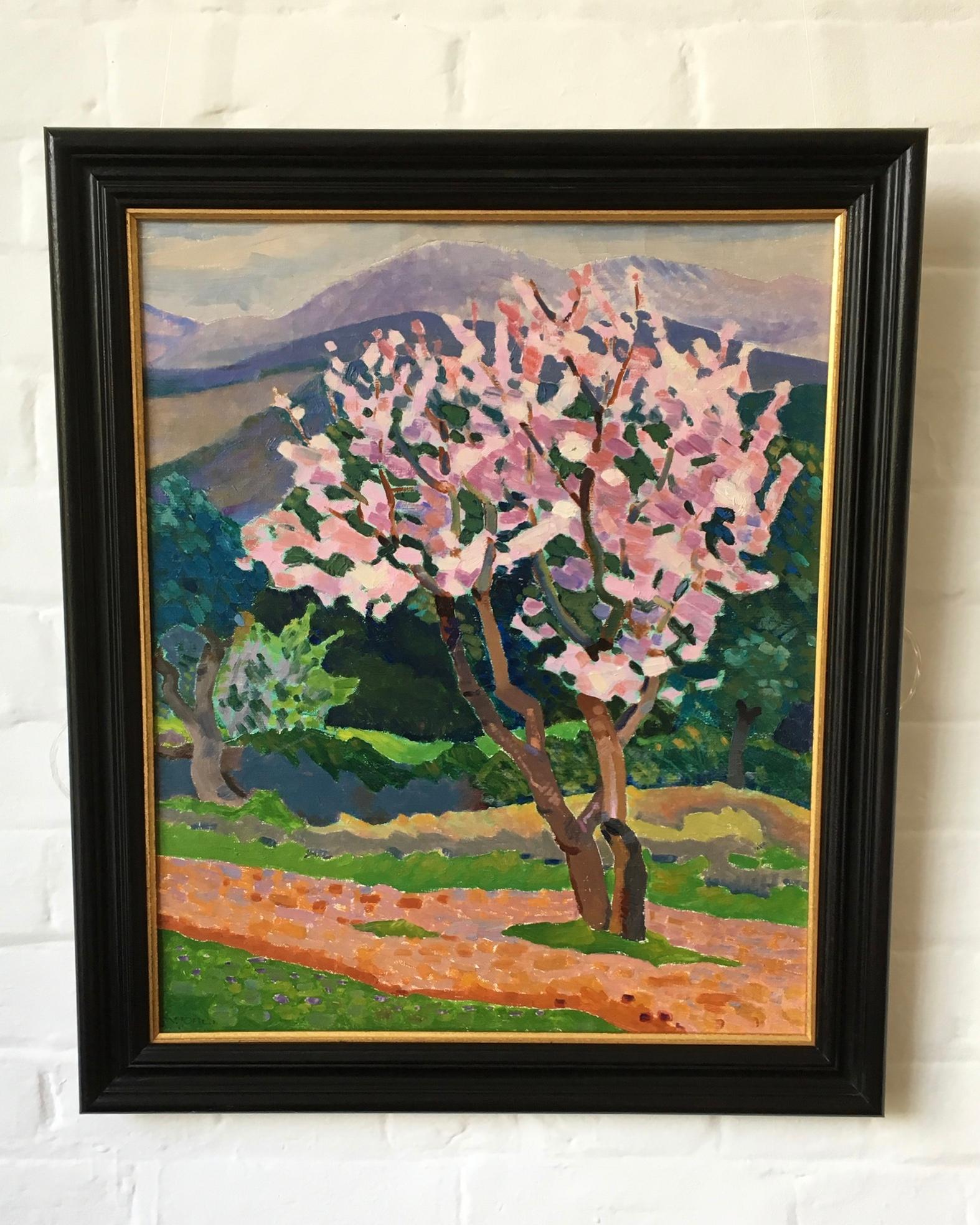 Ernest Yarrow Jones, Post-Impressionist view of Blossom in Corsica 1