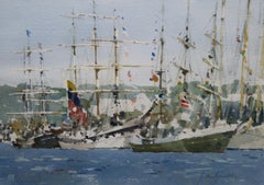 John Yardley, The Armada at Rouen, commemorating the Normandy Landings in 1944