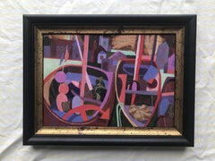 George Large, Cubist oil of beached boats