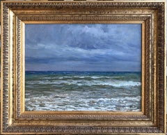 Giorgio Belloni, Italian Impressionist, plein air seascape, Ligurian coast