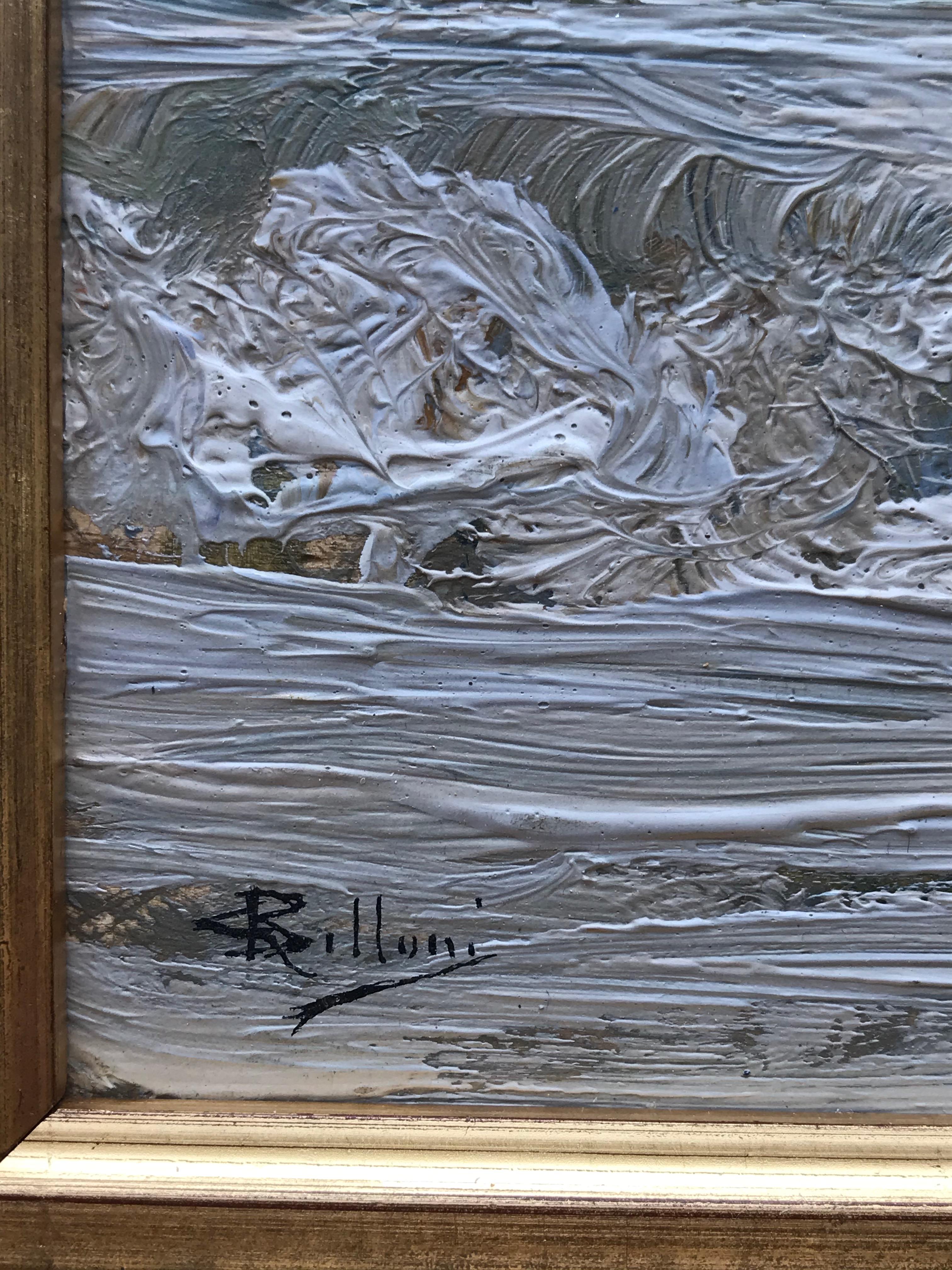 Giorgio Belloni, Italian Impressionist, plein air seascape, Ligurian coast 5