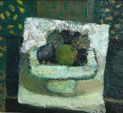 Sandy Murphy, Scottish Modernist artist, still life of apples