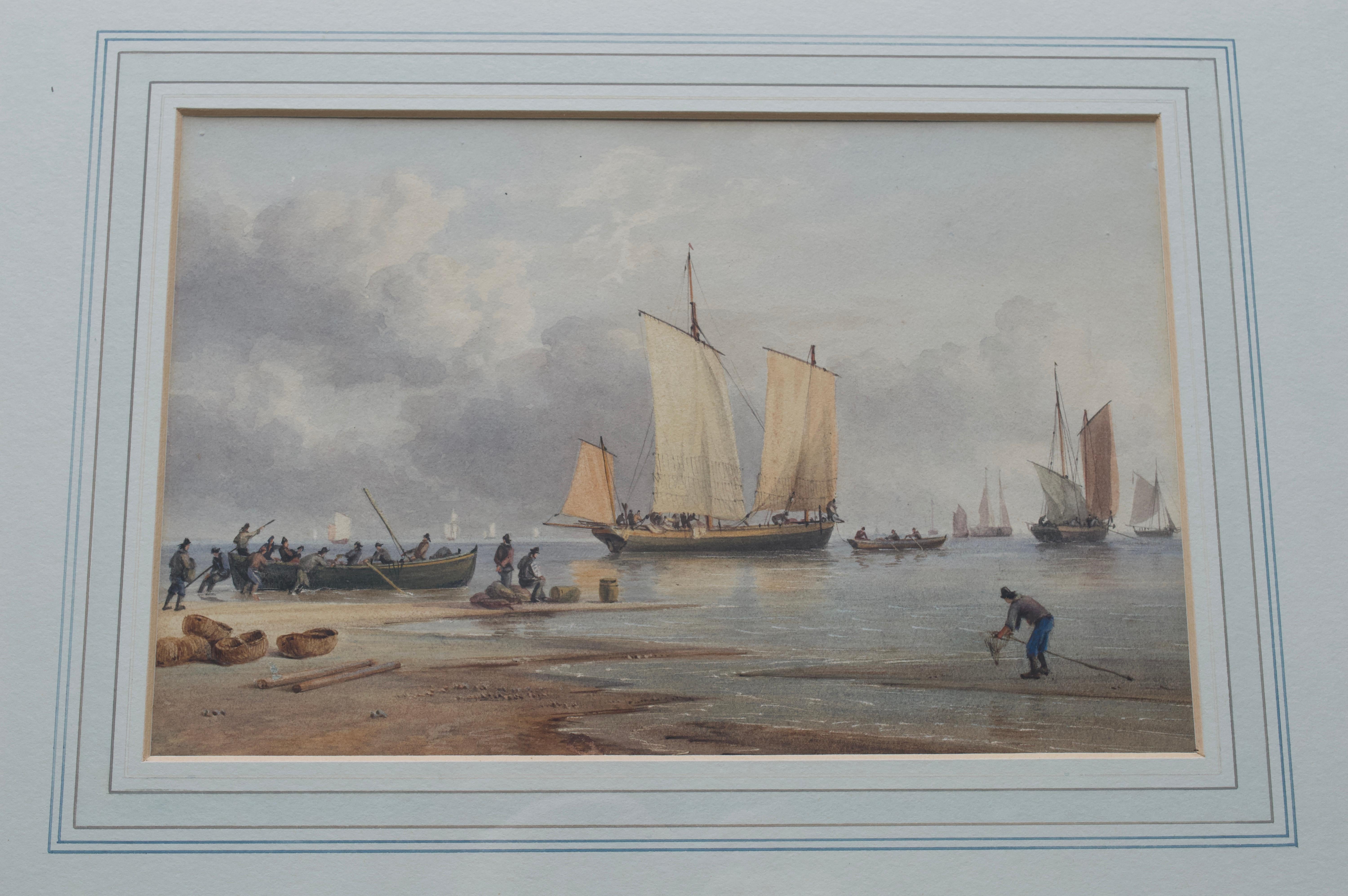 John Cantiloe Joy, 19e siècle paysage marin, intérêt maritime en vente 1