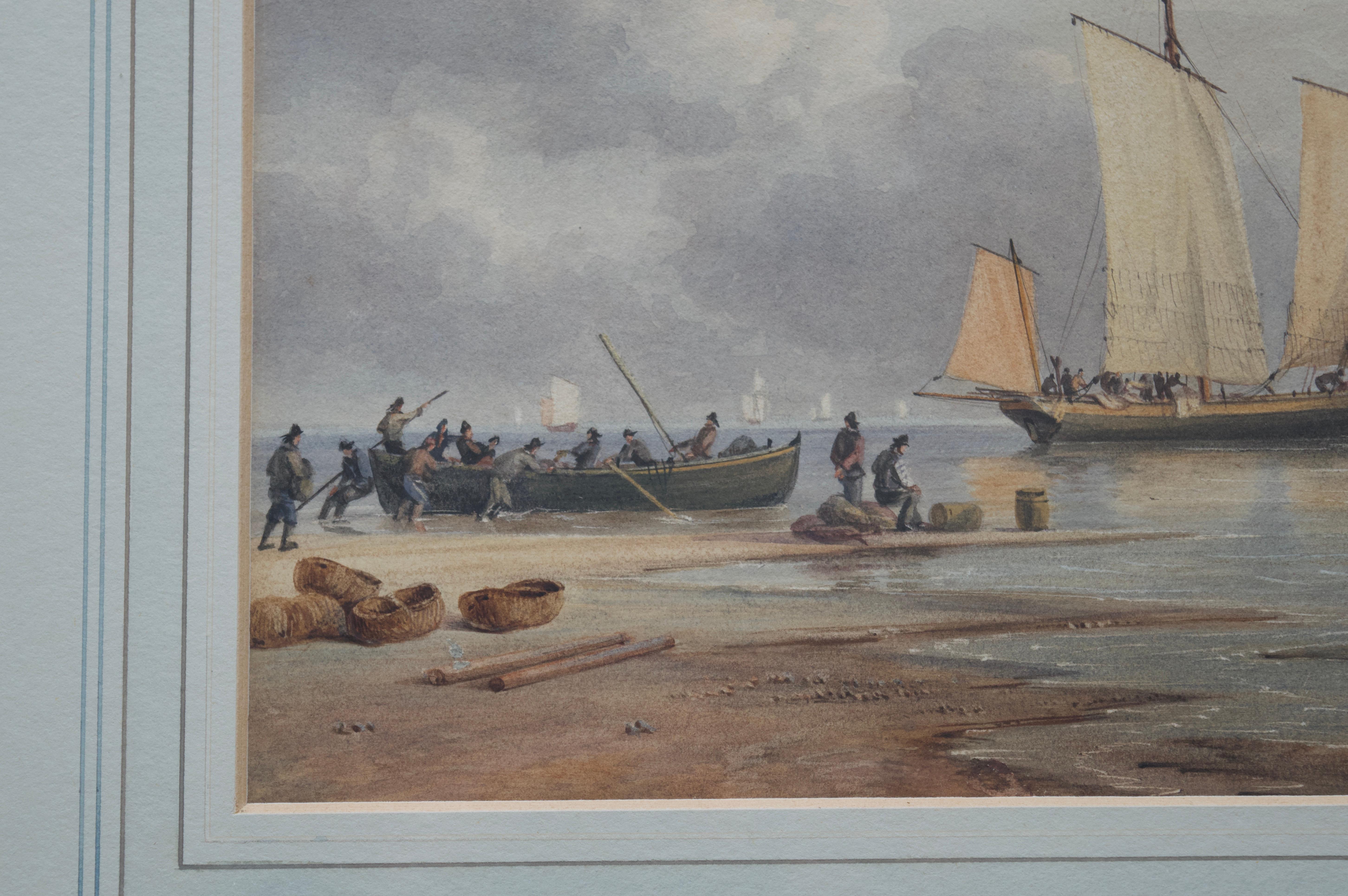 John Cantiloe Joy, 19e siècle paysage marin, intérêt maritime en vente 2