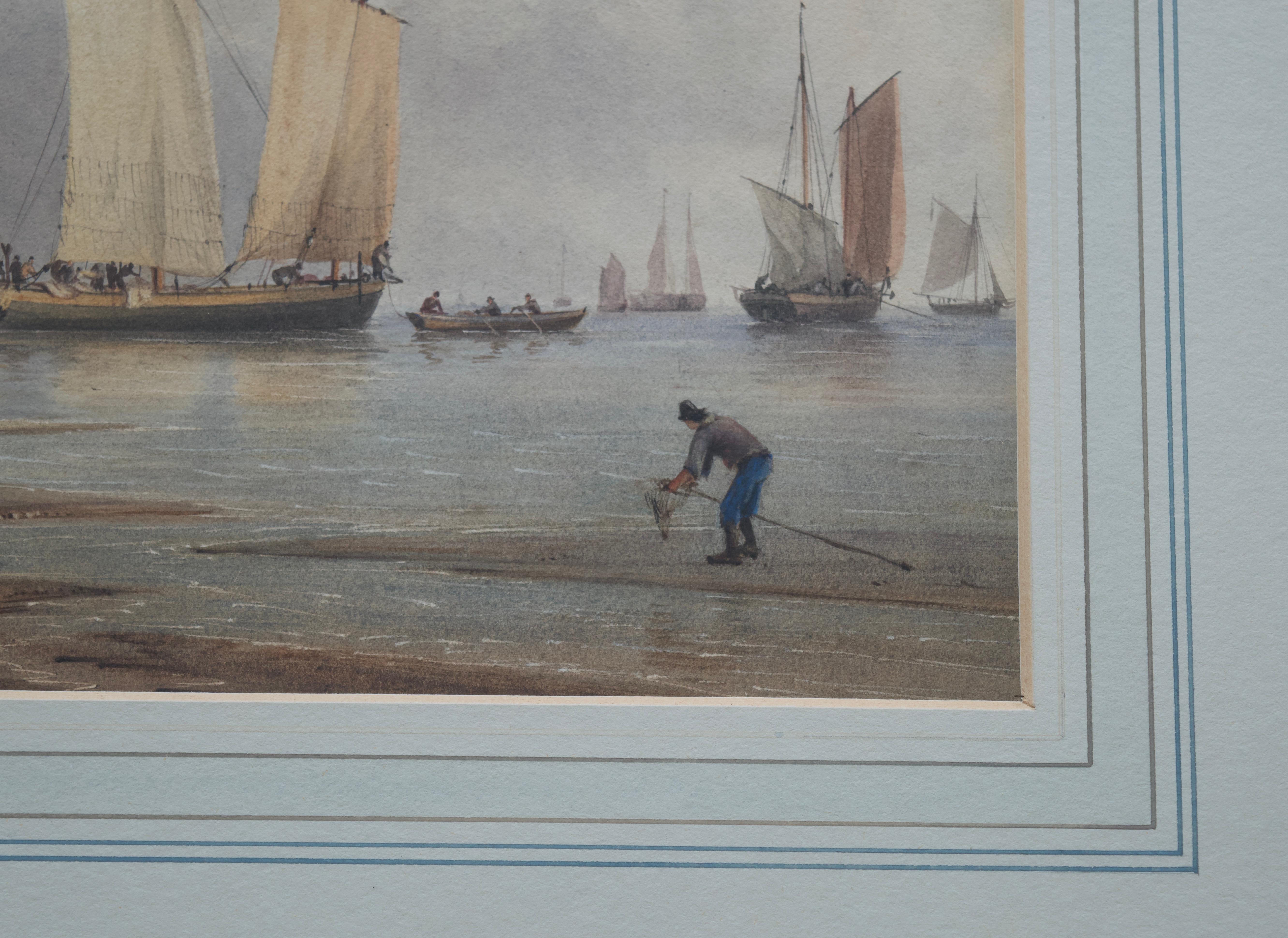 John Cantiloe Joy, 19e siècle paysage marin, intérêt maritime en vente 3