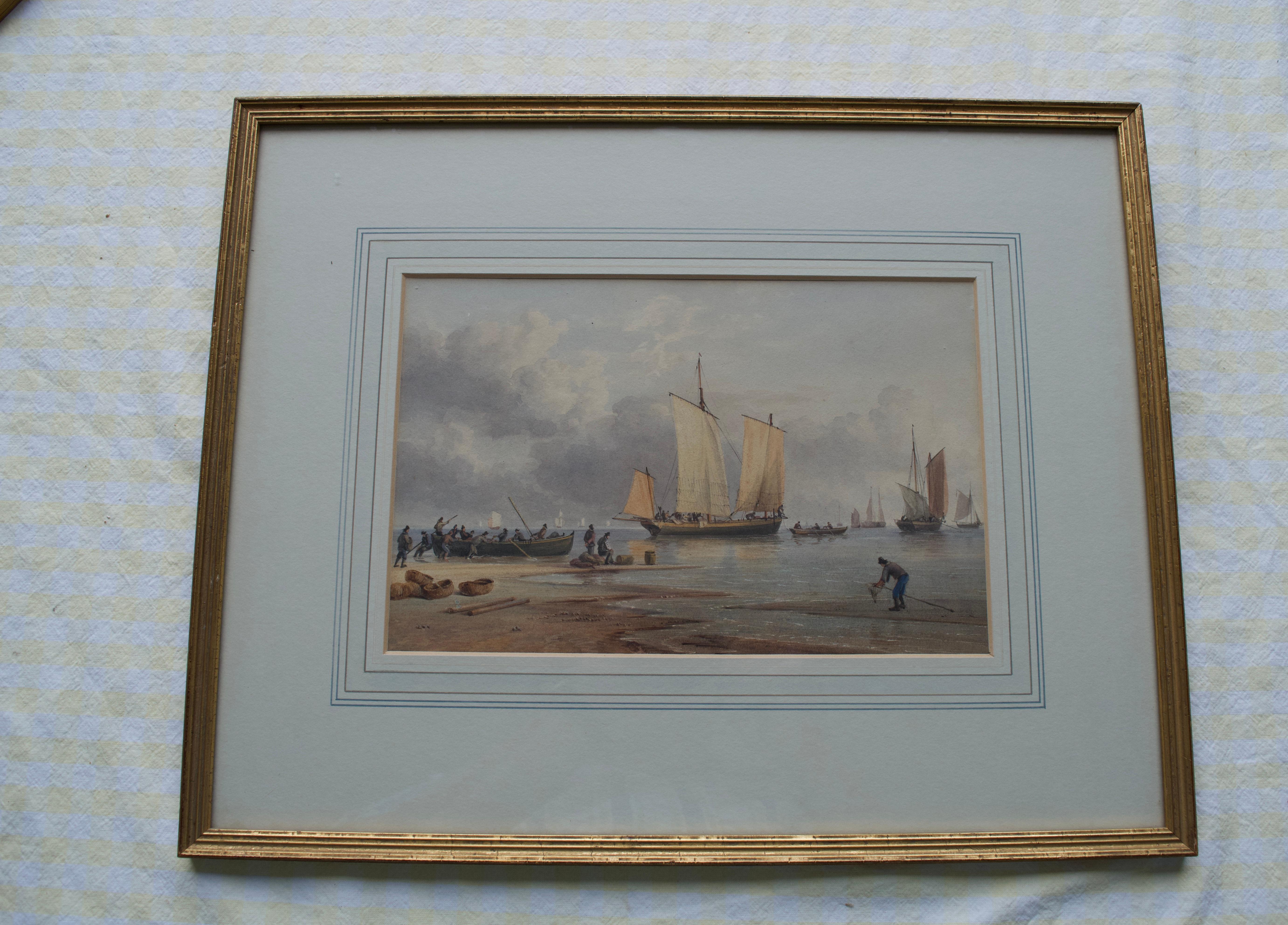 John Cantiloe Joy, 19e siècle paysage marin, intérêt maritime en vente 5