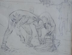 Thomas Barclay Hennell, Potato harvesters, farming landscape