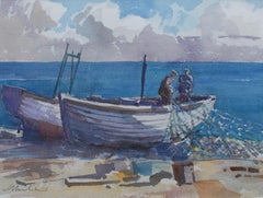 James Bruce-Lockhart, Bringing in the nets, coastal scene