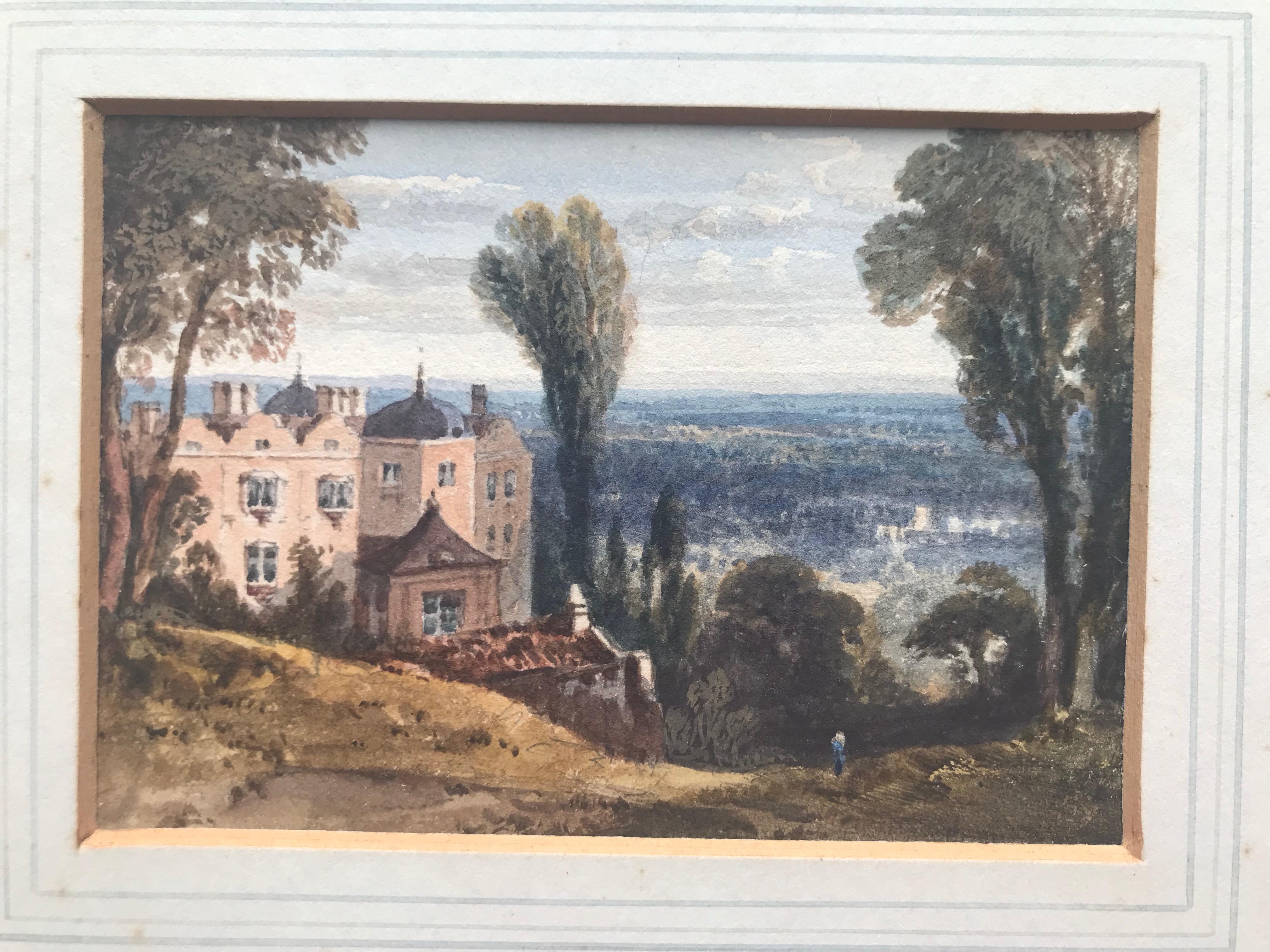 William Crouch, View of a country house, Yalding Downs, Kent 1