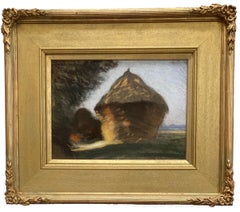 Sir George Clausen, Impressionist study of a hayrick