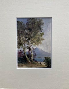 Circle of John Varley, 19th century view of a mountain lake