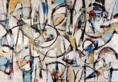 "Resonance" Contemporary Abstract Mixed Media on Canvas Italian Painting Music 