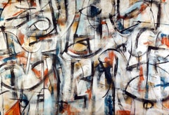 "Scordatura" Contemporary Abstract Mixed Media on Canvas Italian Painting Music 