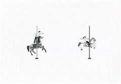 "Merry-go-round" archival print on paper couple relationship love minimalism