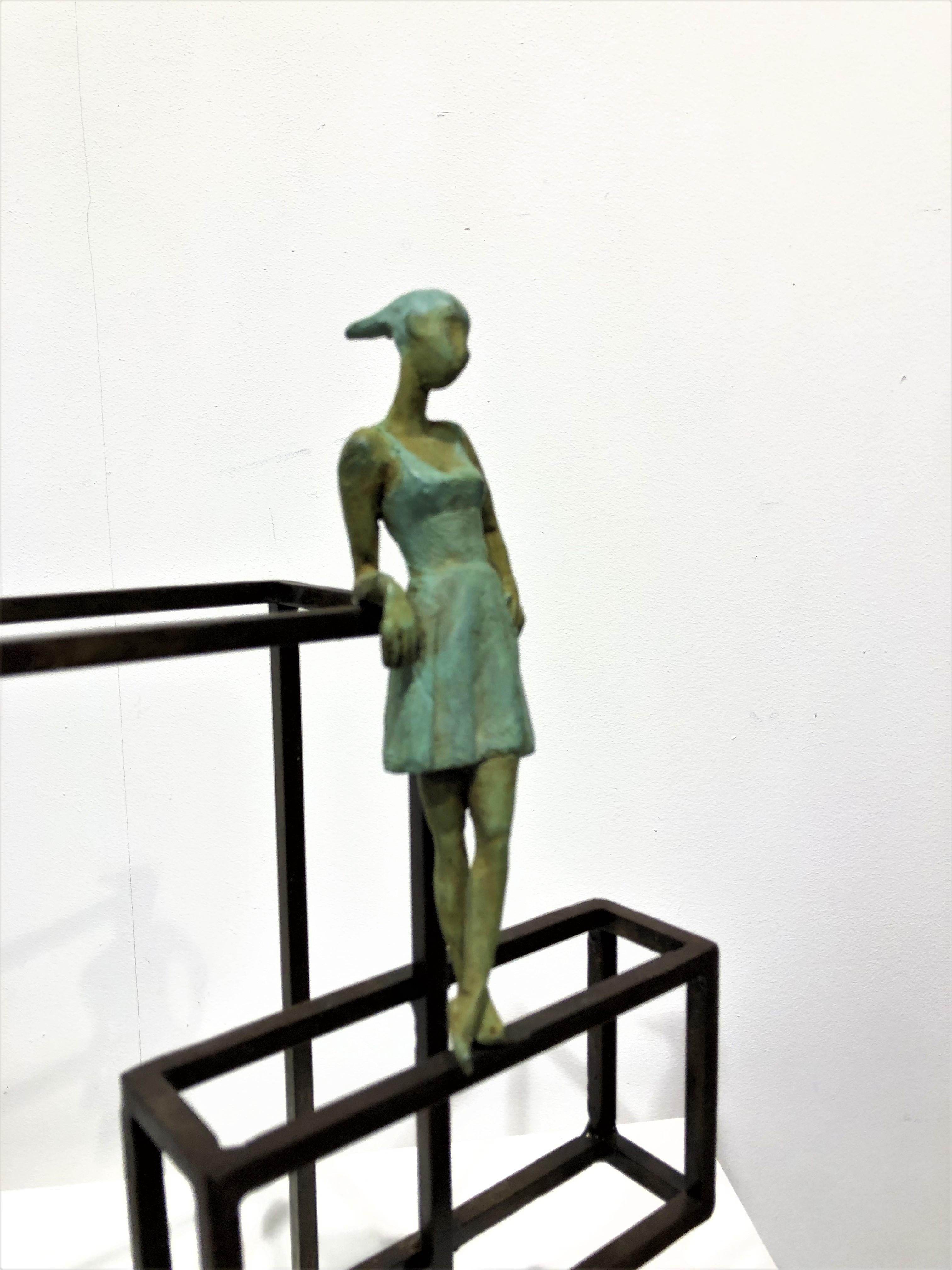Table « Cuba Bolero » contemporaine en bronze, sculpture murale figurative danse cubaine - Or Figurative Sculpture par Joan Artigas Planas