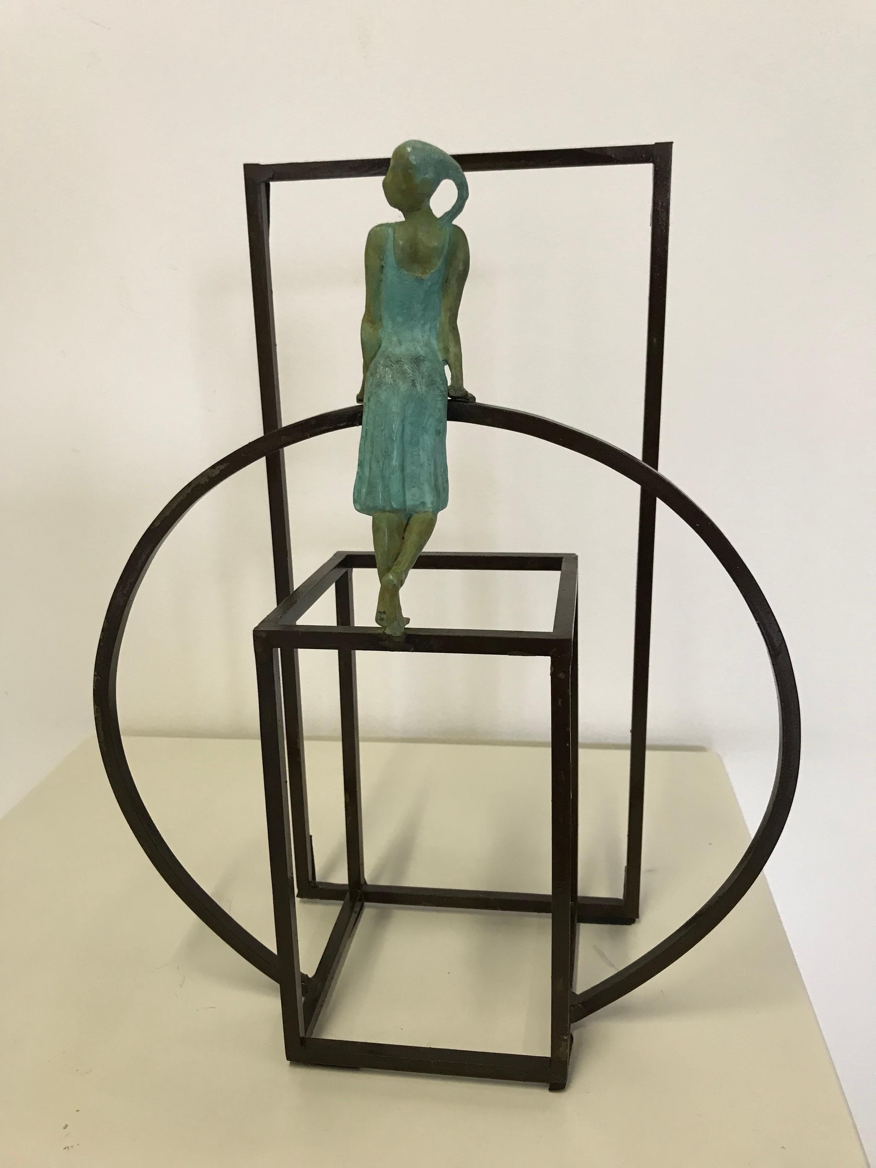 Joan Artigas Planas Figurative Sculpture - "Cuba Mambo" contemporary bronze table, mural sculpture figurative Cuba dancing