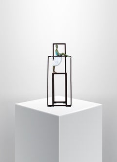 Table contemporaine en bronze « Paulova II », sculpture murale de danseuse de ballet figurative