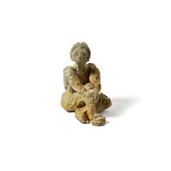 "Girl from Antikythera" Nude Figurative Sculpture, Green