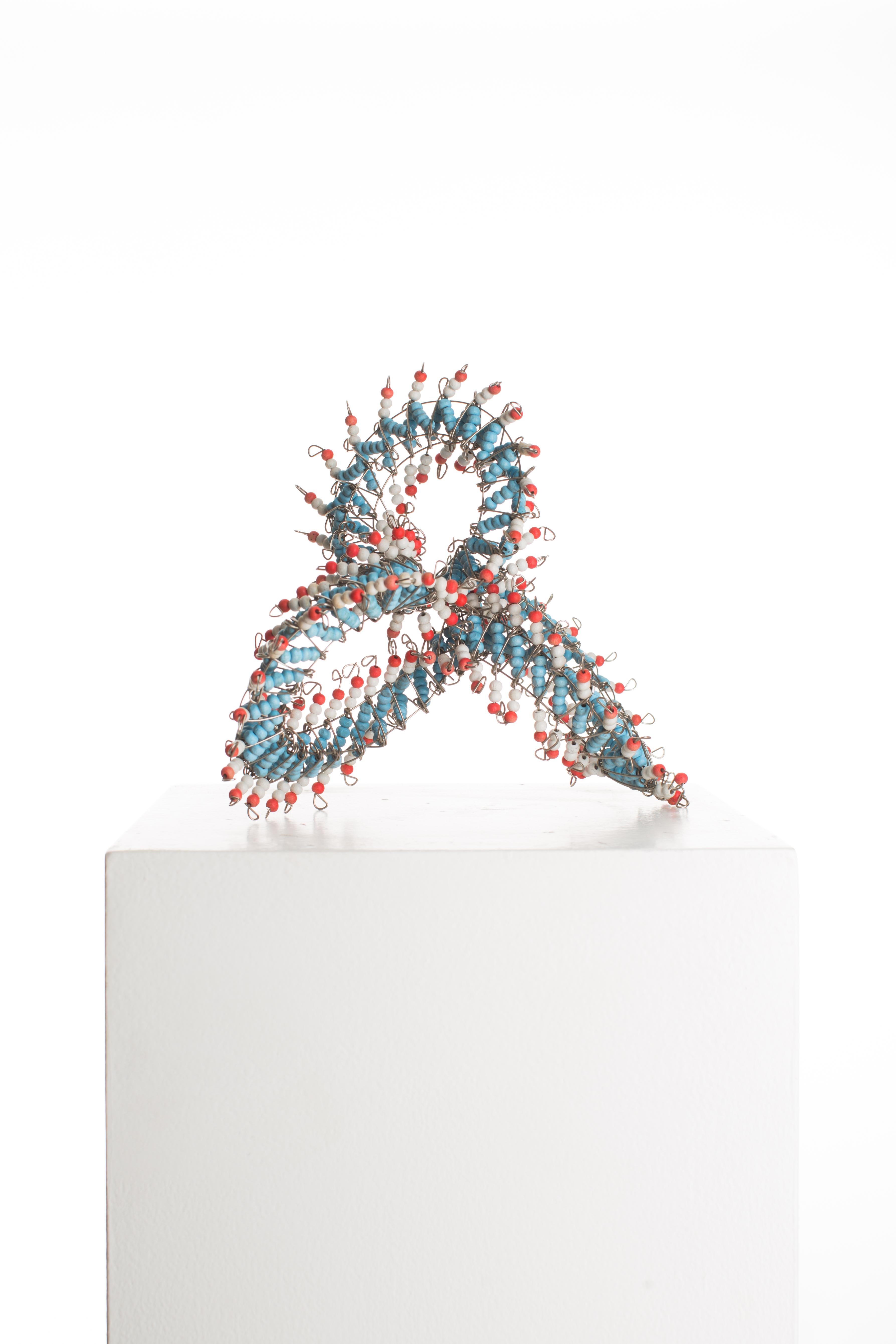 Driaan Claassen for Reticence, Abstract Geometric Sculpture, Beaded Whisp 003