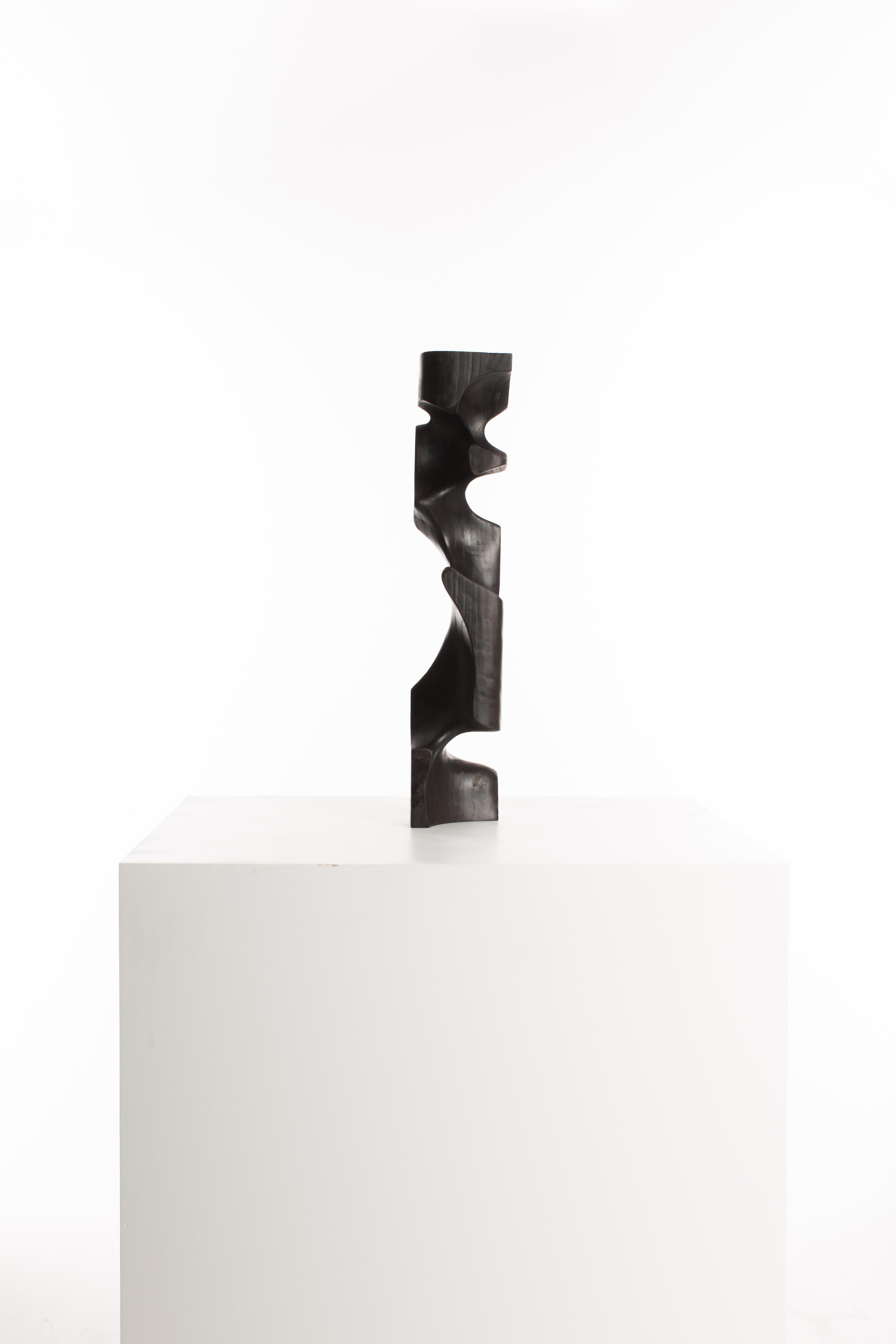Wooden Cuboid 005 
1/1
Camphor / Burnt 
12cm x 12cm x 61cm 
1.45Kg
2020

Crystalized Sculptures is an abstracted exploration of marks left on the physical mind by experiences of emotion and feelings. In Driaan Claassens' work, where whisps portray