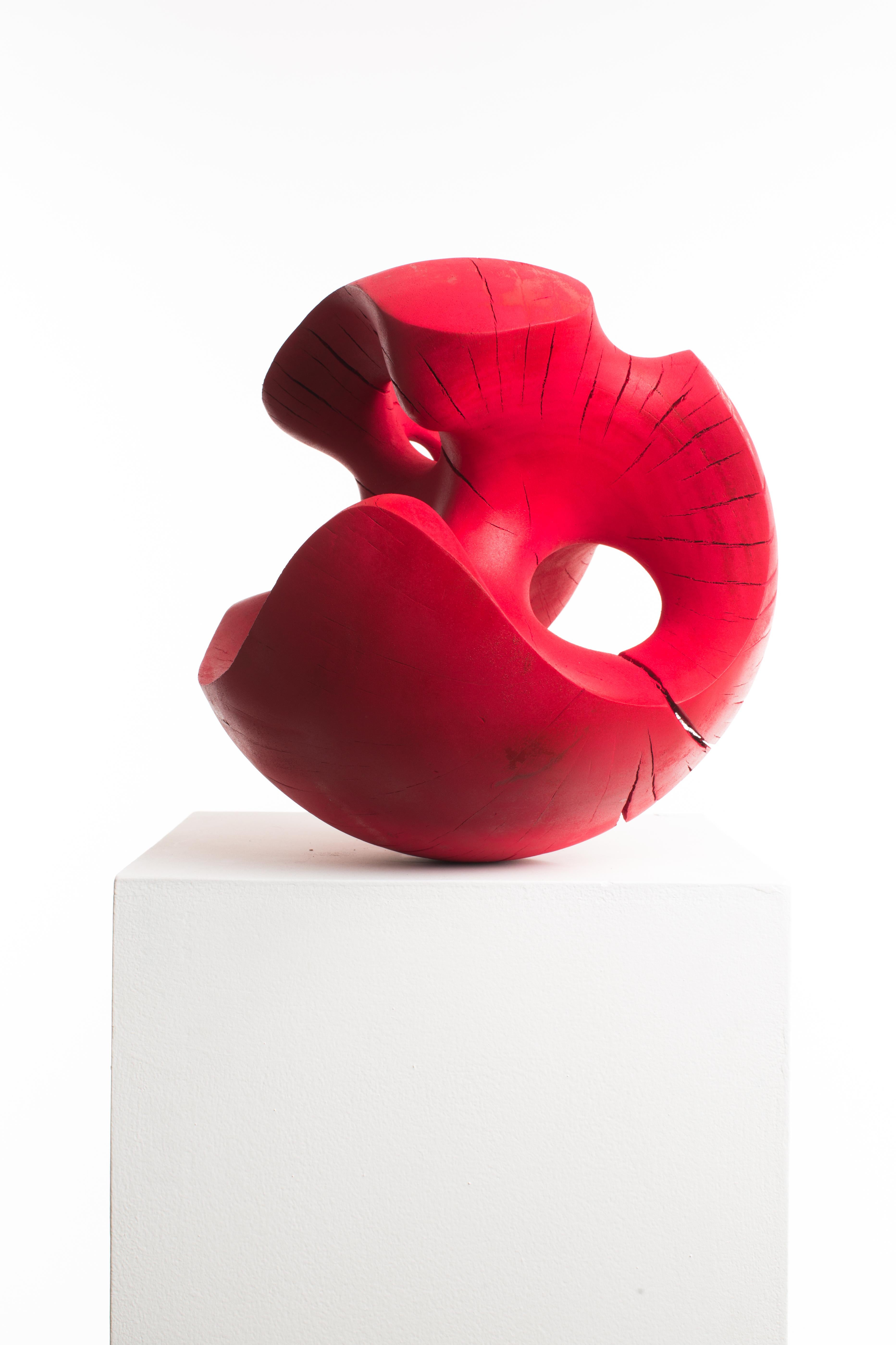 Driaan Claassen For Reticence, Abstract Geometric Sculpture, Wooden Sphere 007 1