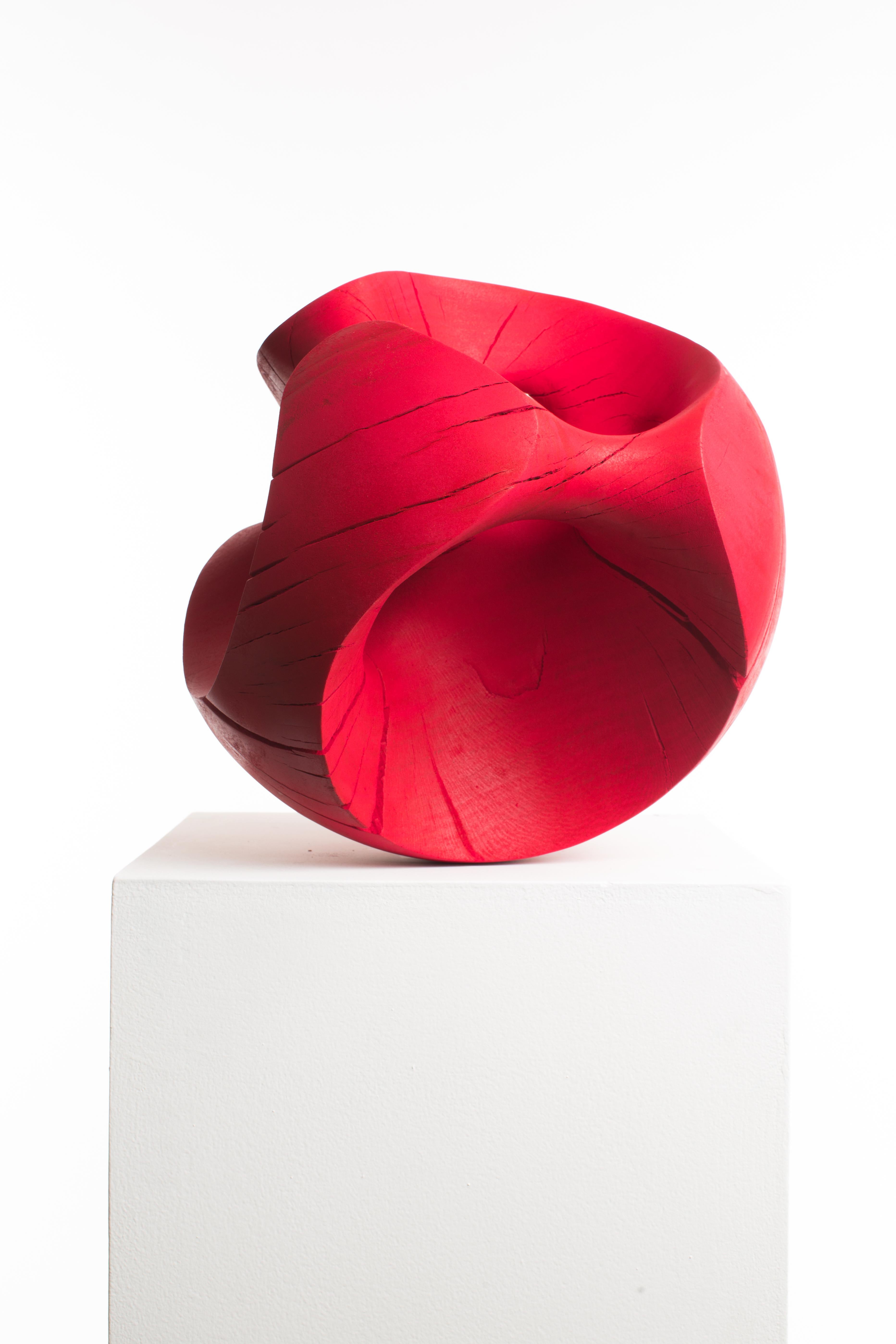 Driaan Claassen For Reticence, Abstract Geometric Sculpture, Wooden Sphere 007 2