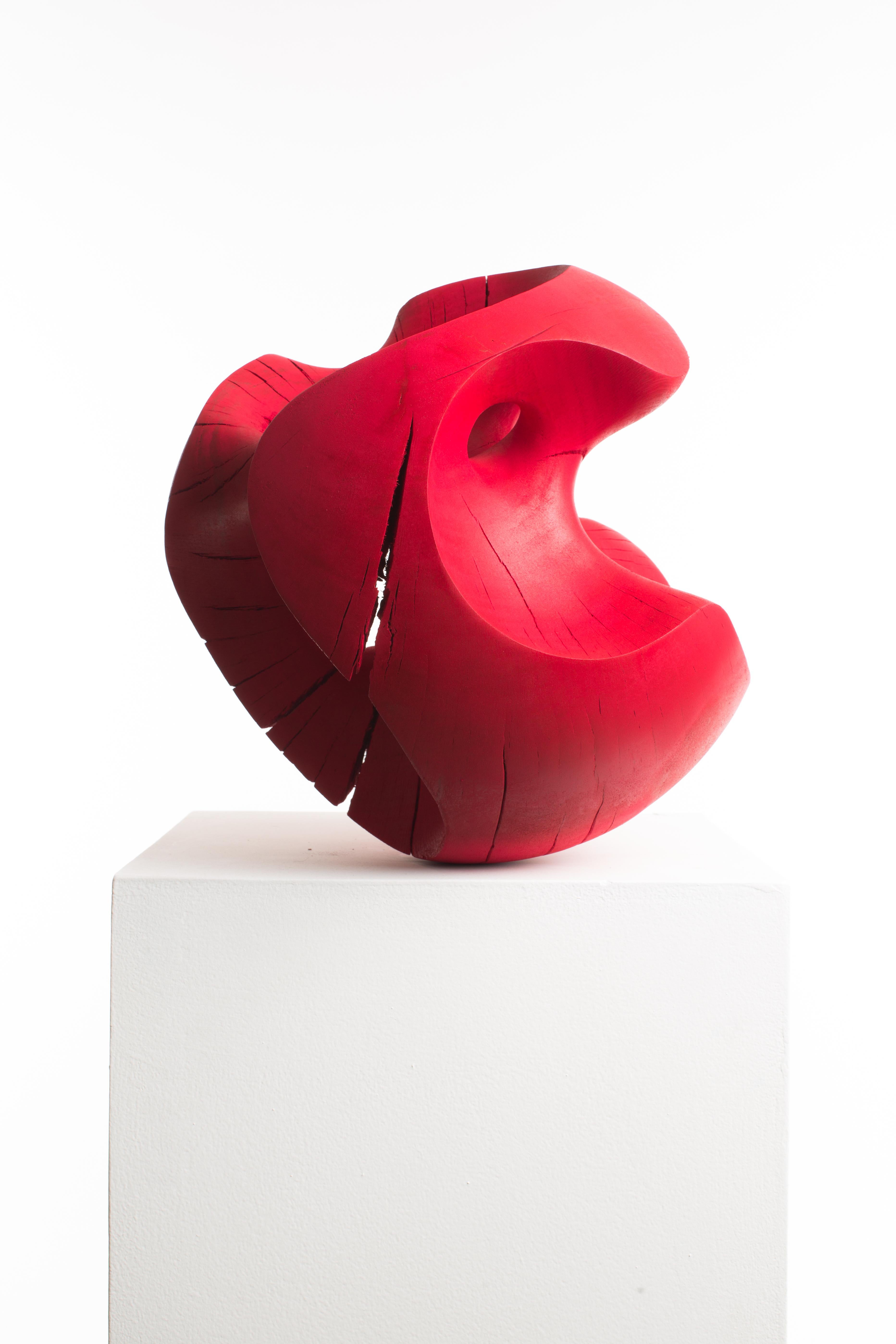 Driaan Claassen For Reticence, Abstract Geometric Sculpture, Wooden Sphere 007 3