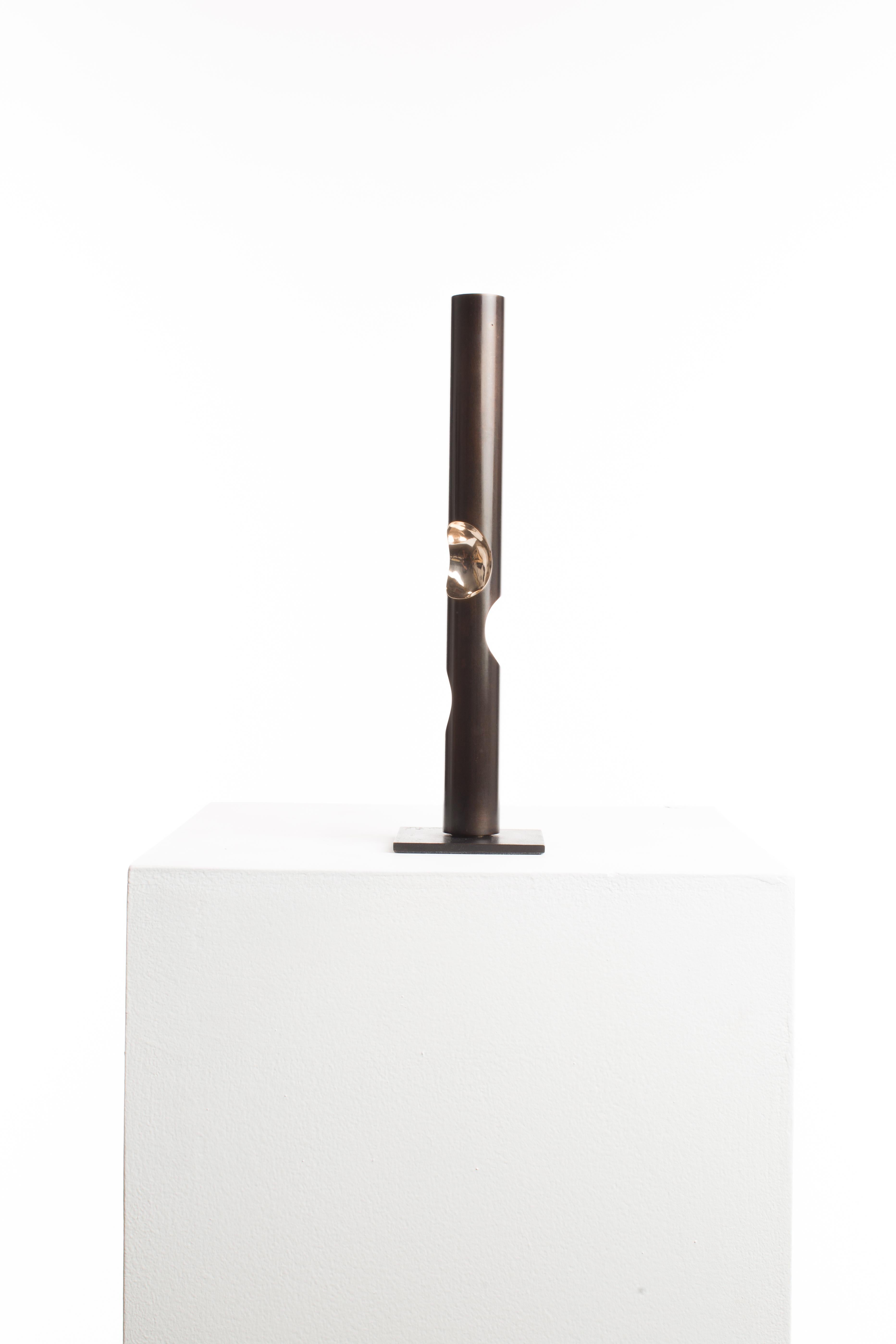 Candle Holder 002 
1/10
Bronze
10cm x 10cm x 37cm 
3.30Kg
2019

Crystalized Sculptures is an abstracted exploration of marks left on the physical mind by experiences of emotion and feelings. In Driaan Claassens' work, where whisps portray the
