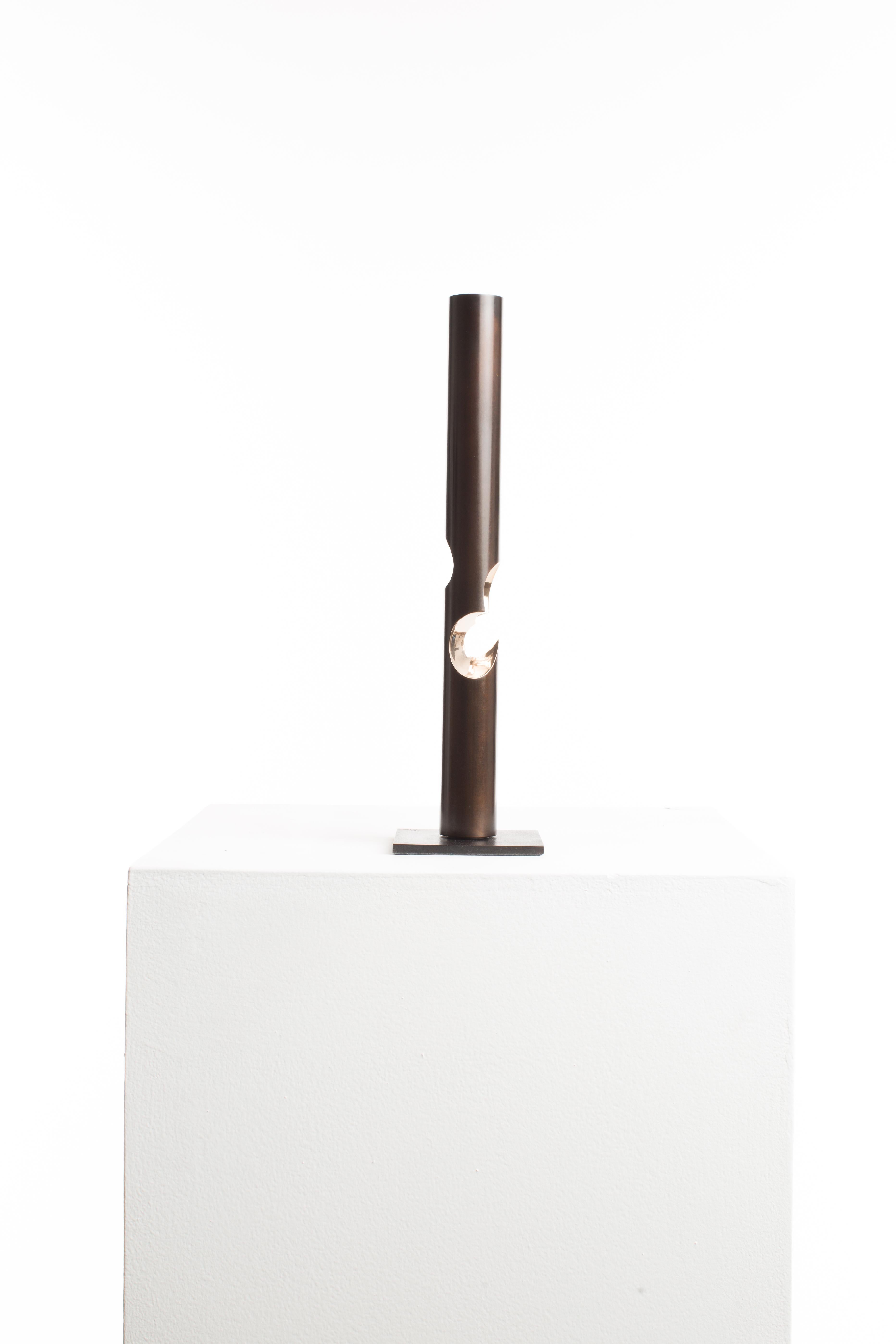 Candle Holder 003 
1/10
Bronze
10cm x 10cm x 37cm 
3.30Kg
2019

Crystalized Sculptures is an abstracted exploration of marks left on the physical mind by experiences of emotion and feelings. In Driaan Claassens' work, where whisps portray the