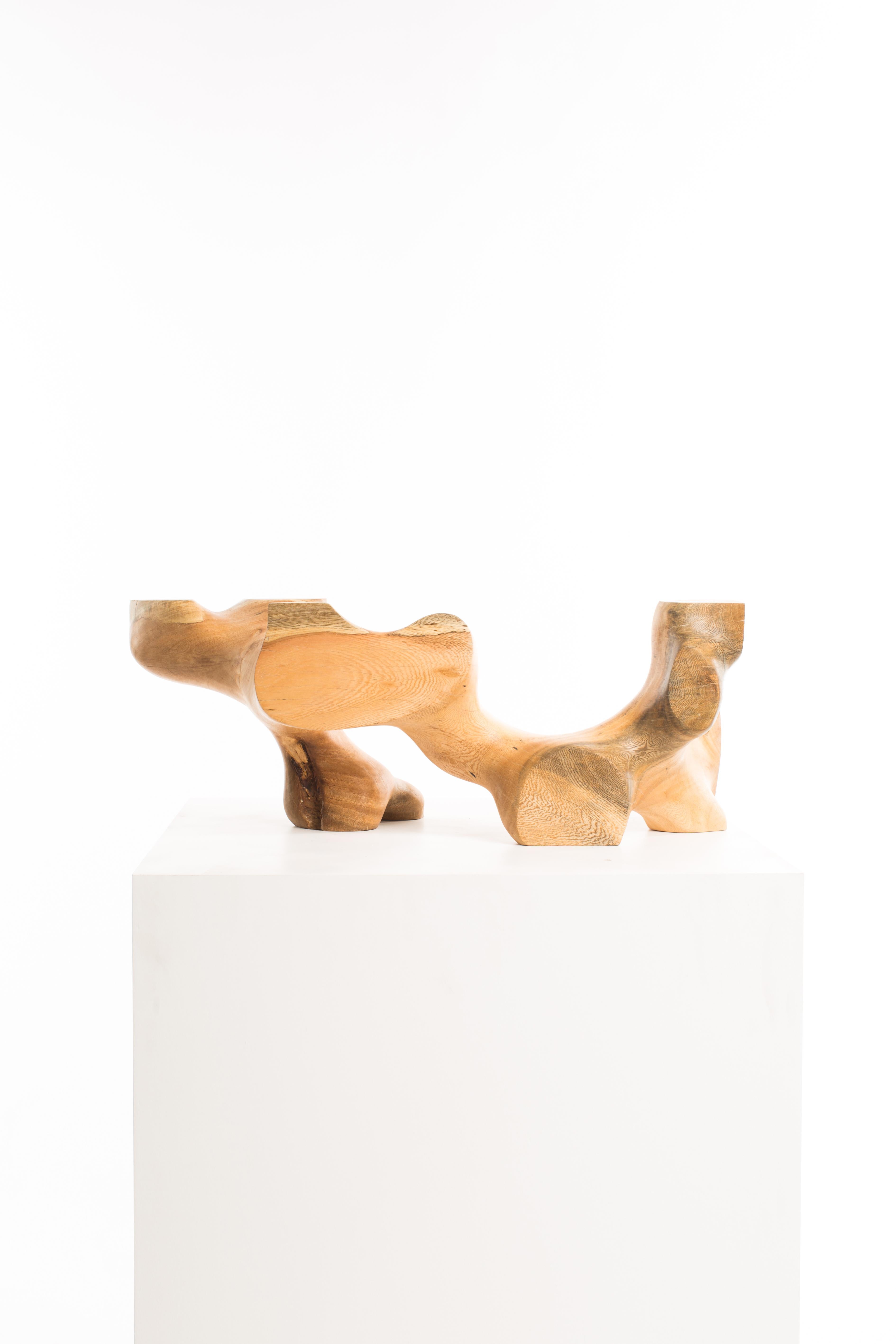 Wooden Cuboid 008 
1/1
Ficus
30cm x 30cm x 80cm 
10.8Kg
2020

Crystalized Sculptures is an abstracted exploration of marks left on the physical mind by experiences of emotion and feelings. In Driaan Claassens' work, where whisps portray the
