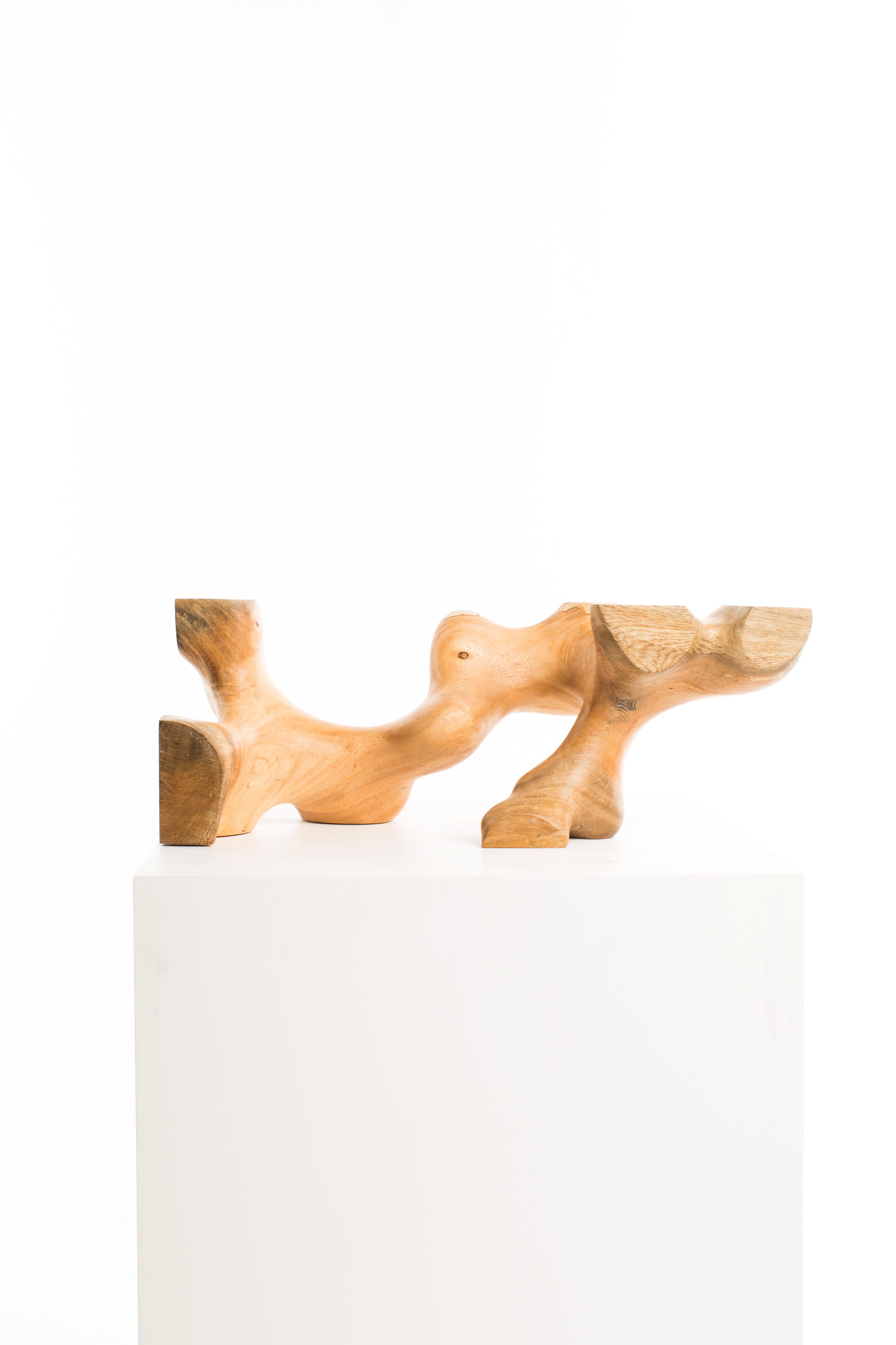 Raw, Wood, Matte, Varnish, Abstract, Contemporary, Modern, Sculpture