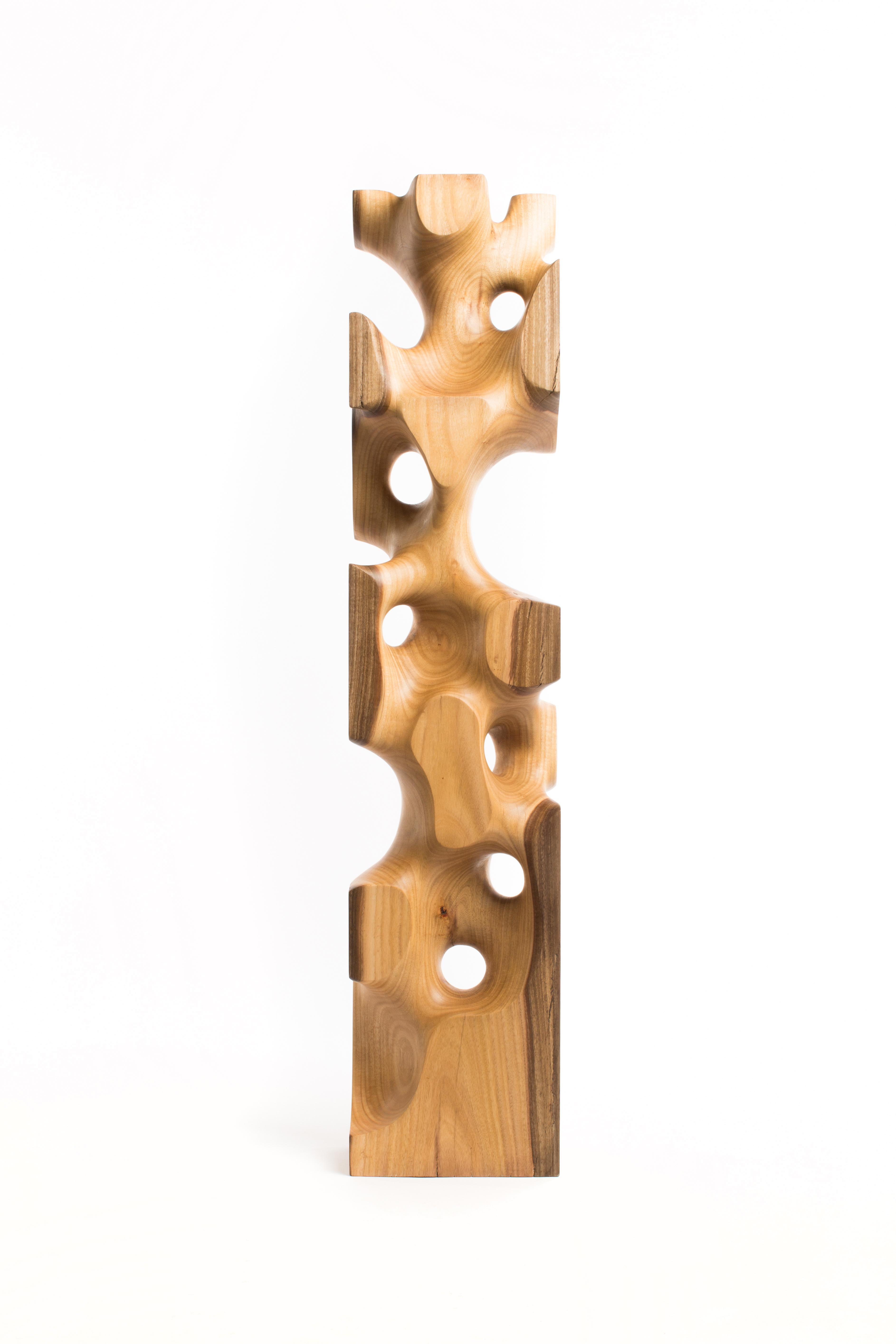 Wooden Cuboid 009
1/1
Flowering Gum
17.5cm x 29cm x 134.5 cm 
36.2Kg
2020

Crystalized Sculptures is an abstracted exploration of marks left on the physical mind by experiences of emotion and feelings. In Driaan Claassens' work, where whisps portray