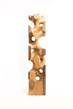 Driaan Claassen - Driaan Claassen for Reticence, Abstract Geometric Sculpture, Wooden Cuboid 009 Driaan Claassen for Reticence, Abstract Geometric Sculpture, Wooden Cuboid 009