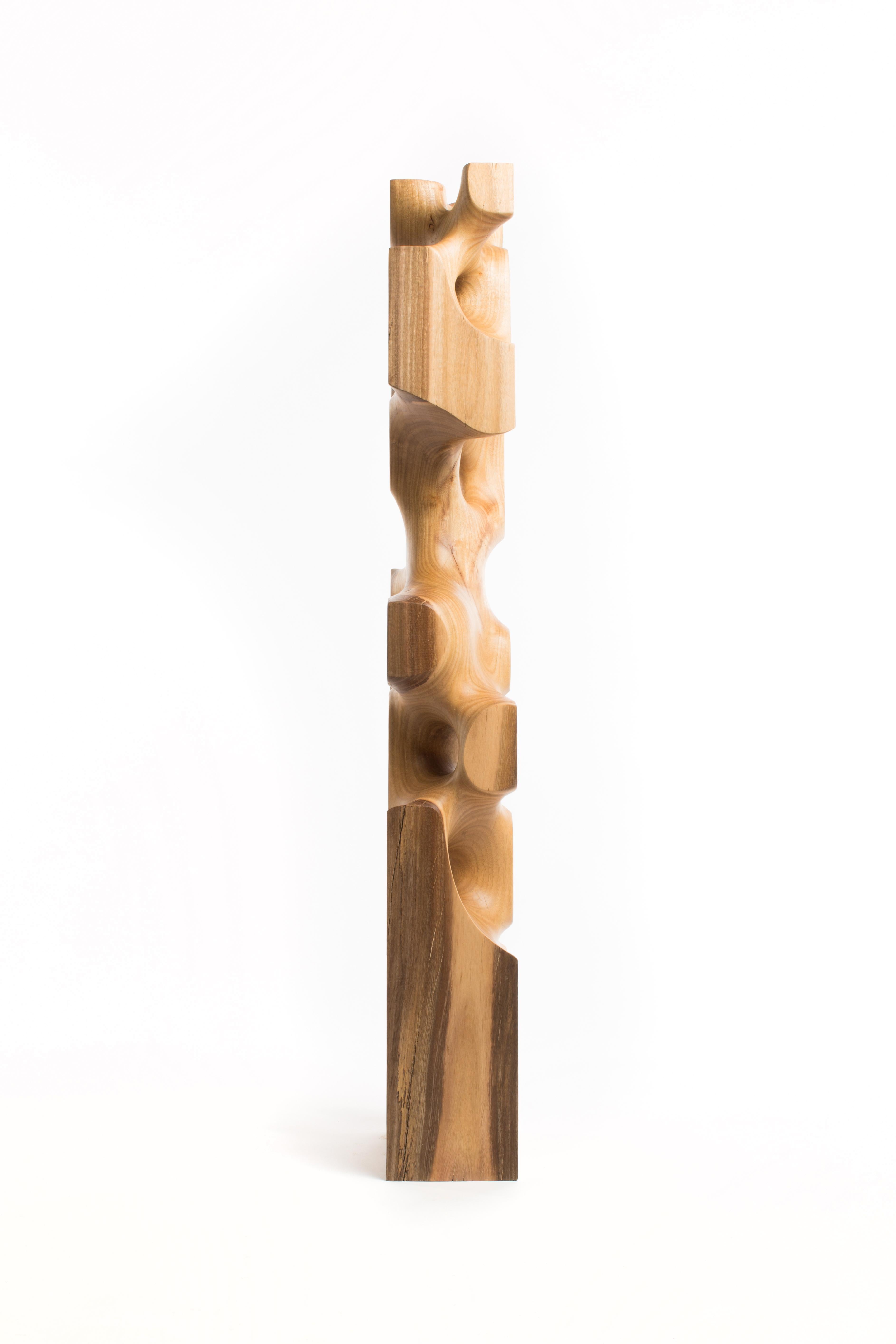 Driaan Claassen for Reticence, Abstract Geometric Sculpture, Wooden Cuboid 009 3