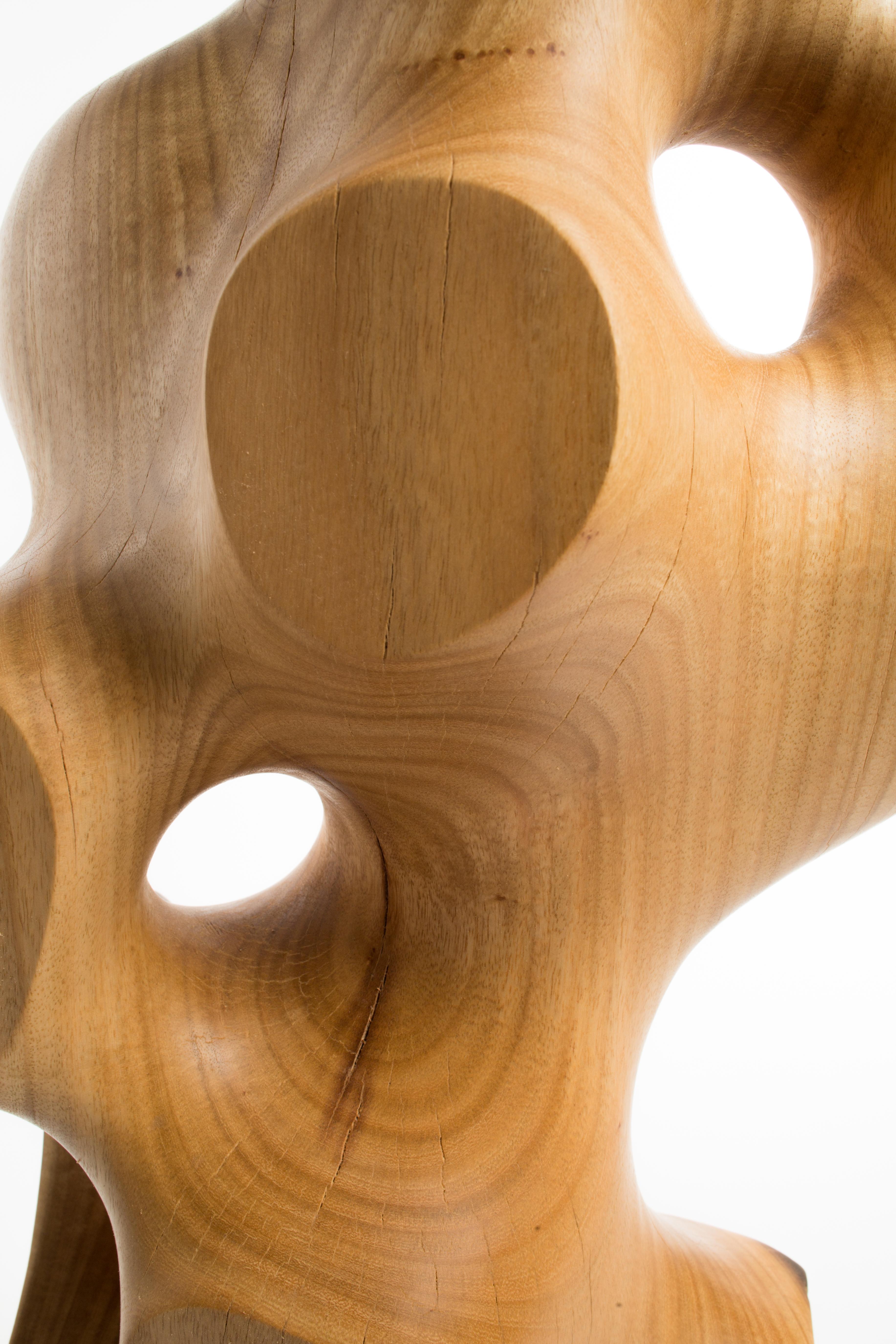 Driaan Claassen for Reticence, Abstract Geometric Sculpture, Wooden Cuboid 009 4