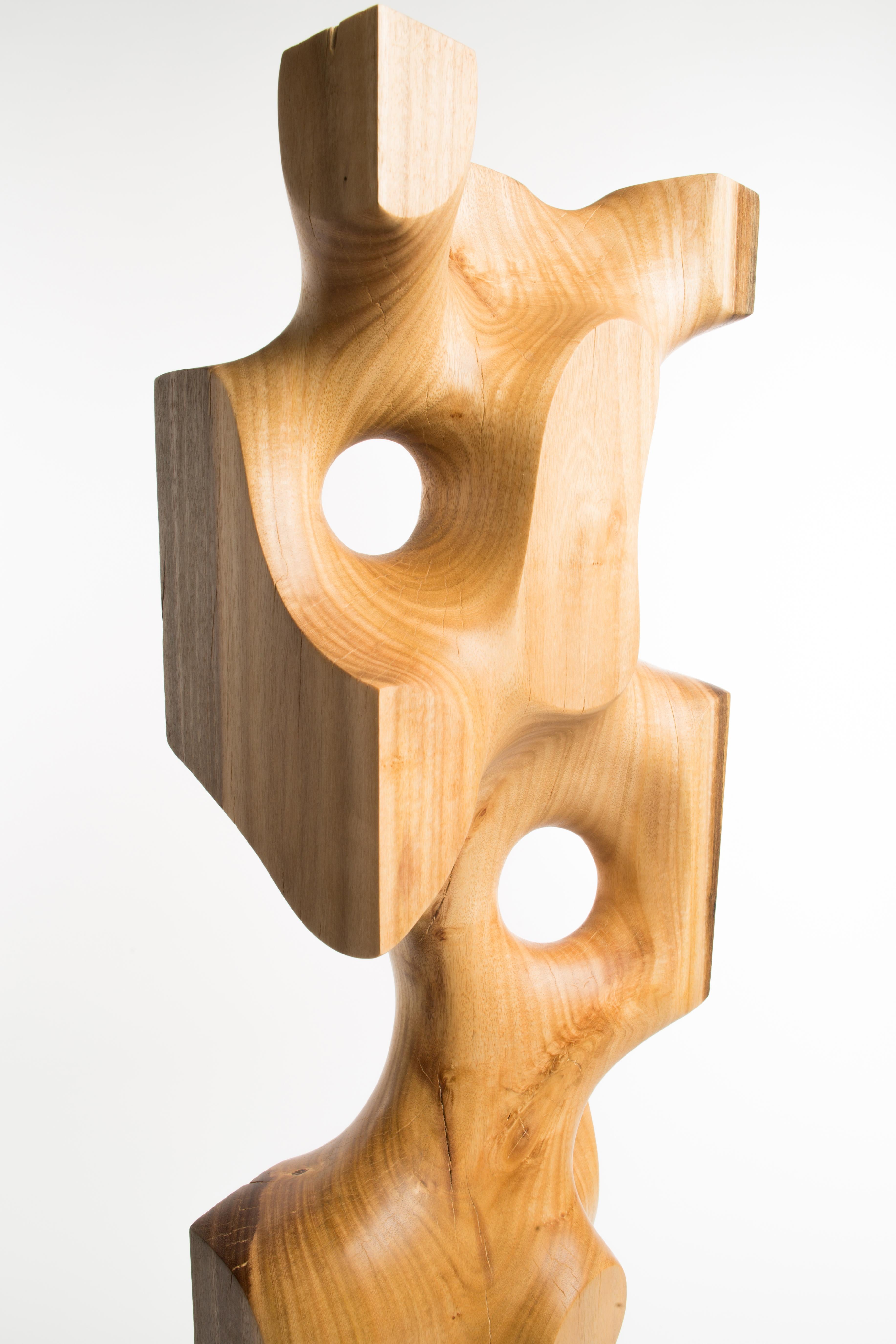 Driaan Claassen for Reticence, Abstract Geometric Sculpture, Wooden Cuboid 009 6