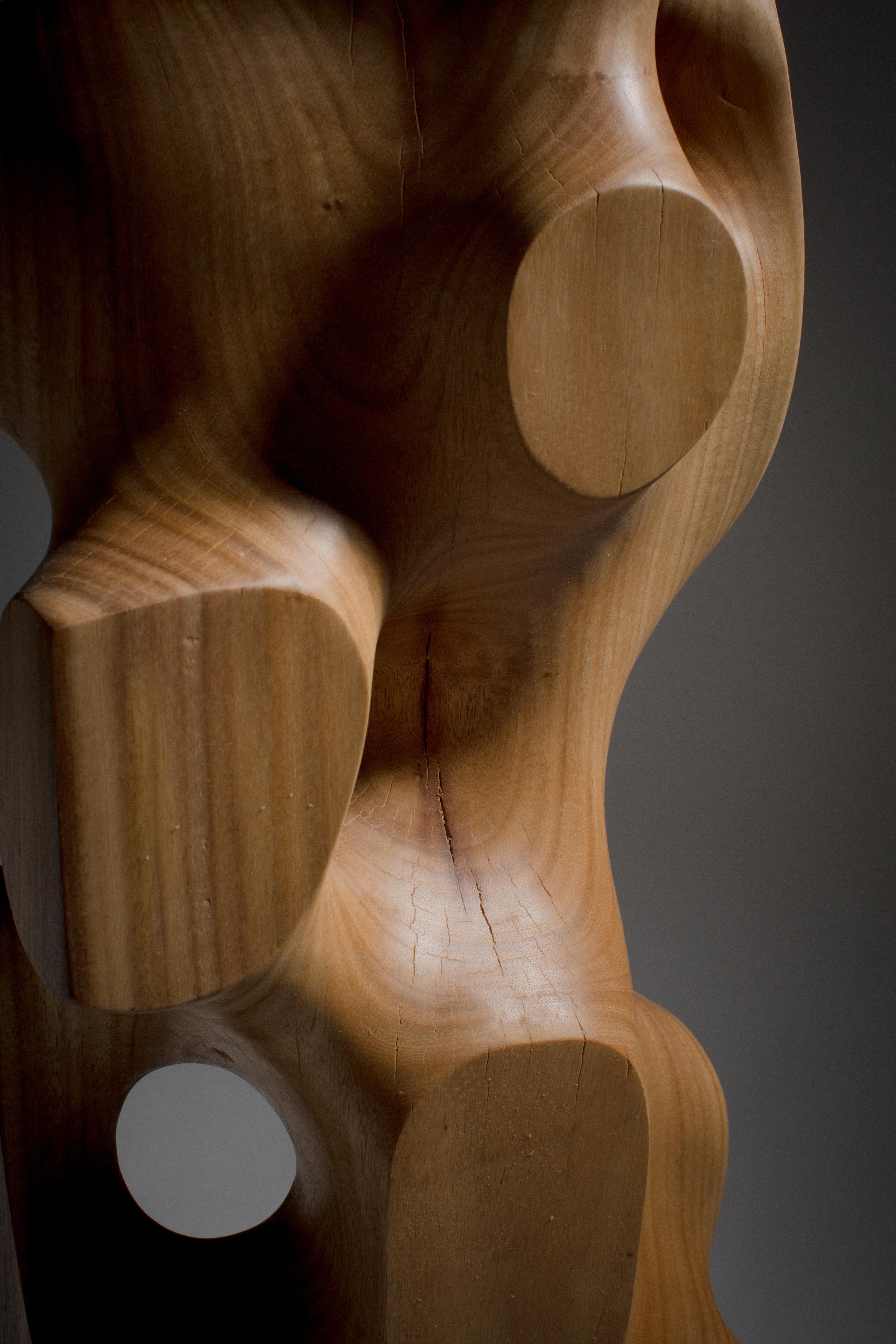 Driaan Claassen for Reticence, Abstract Geometric Sculpture, Wooden Cuboid 009 9